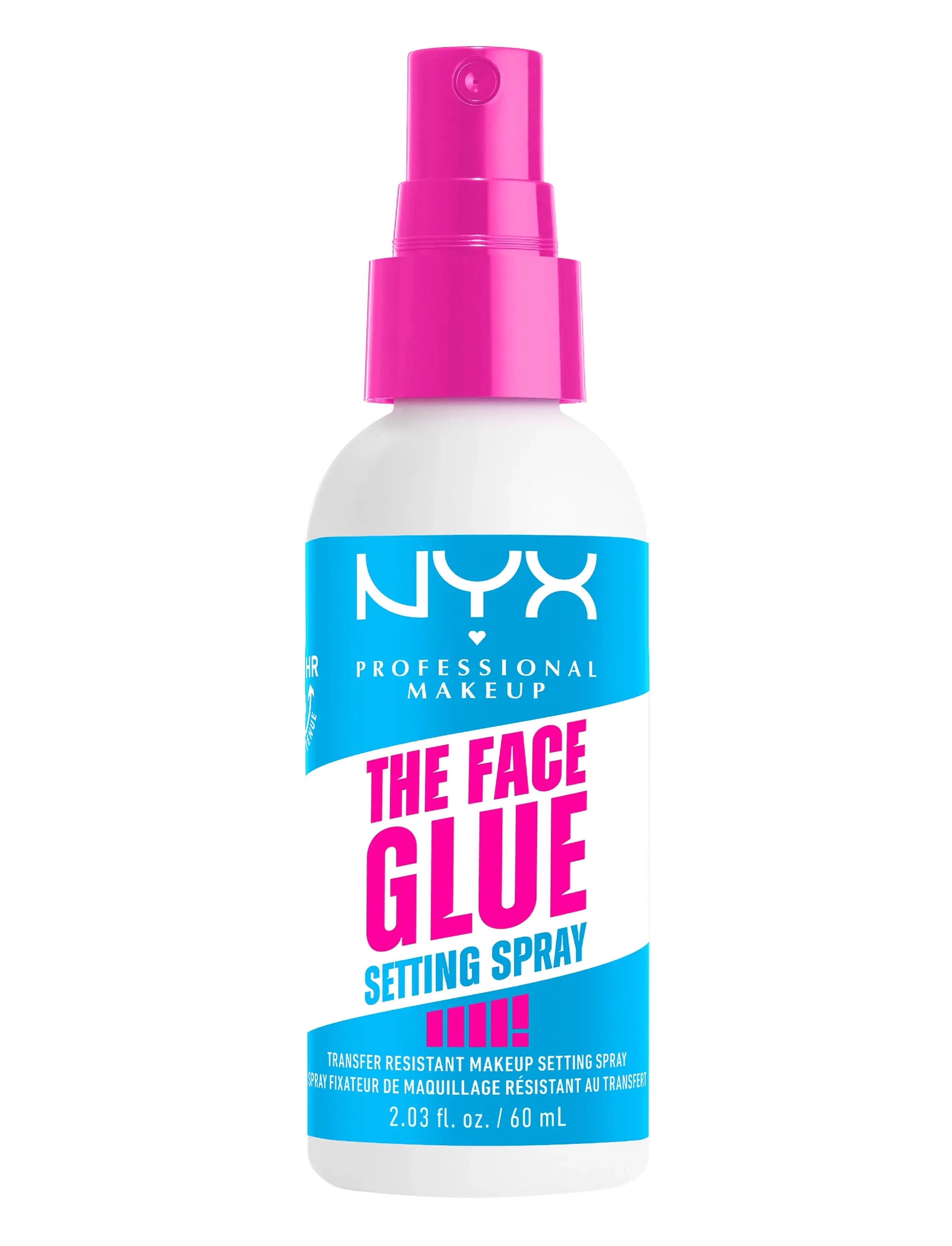 NYX Professional Makeup The Face Glue Setting Spray 60 Ml, Fæstningsspray, Nude, Str: 60 ML