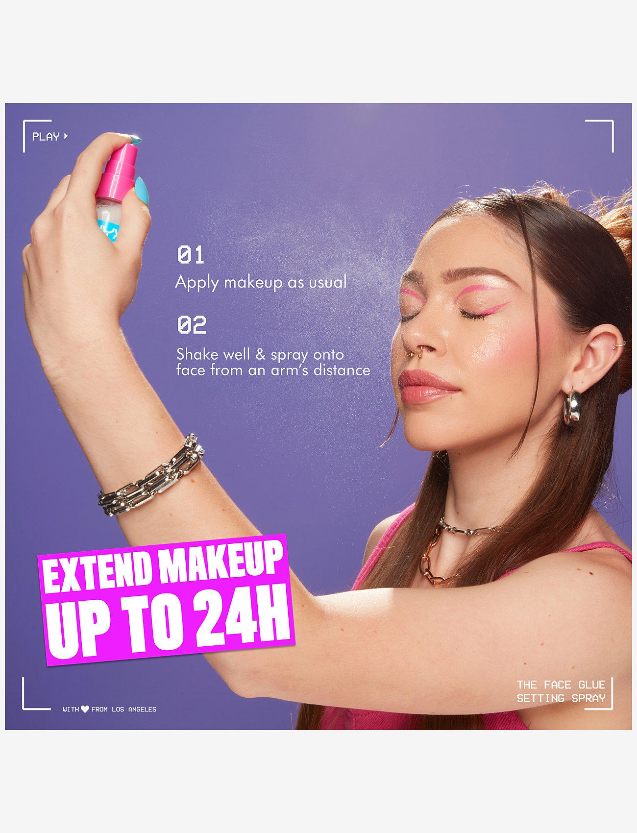 NYX Professional Makeup - NYX Professional Makeup The Face Glue Setting Spray 60 ml - smink - clear - 2