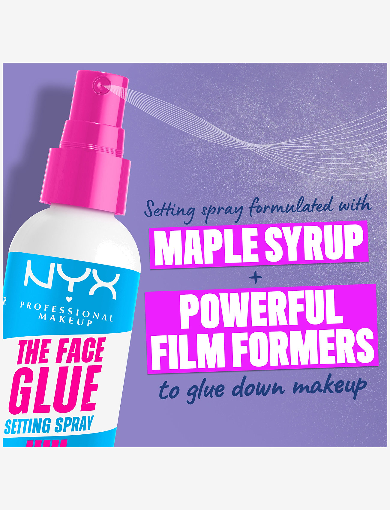 NYX Professional Makeup - NYX Professional Makeup The Face Glue Setting Spray 60 ml - smink - clear - 3