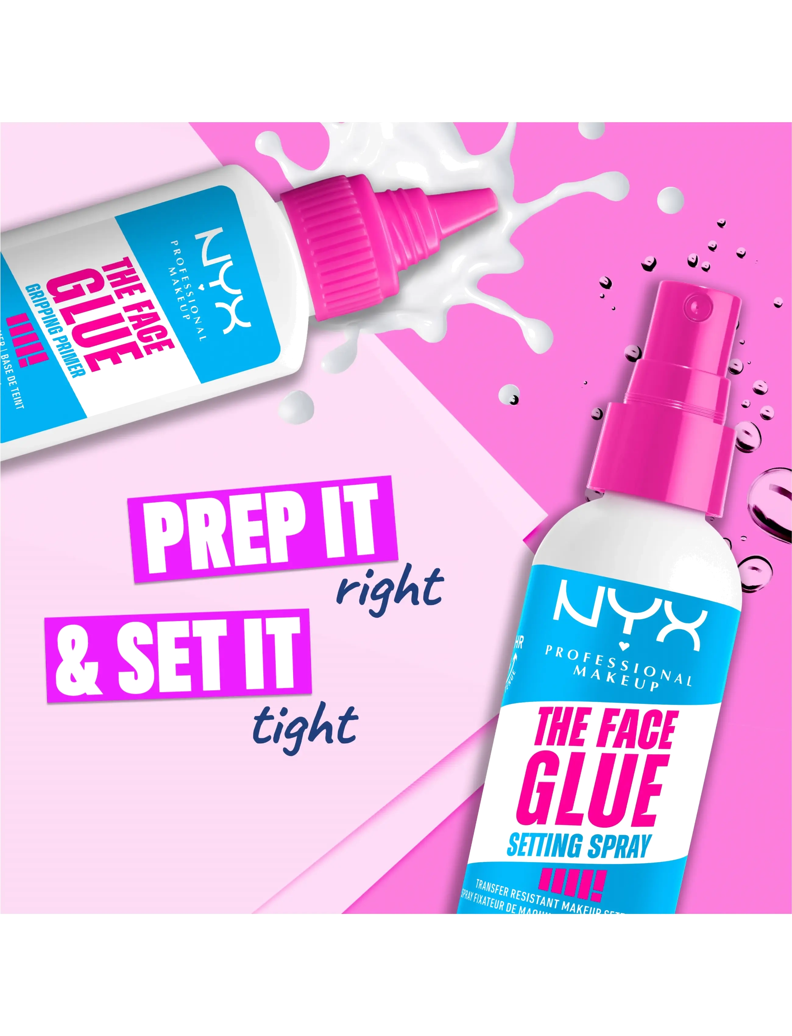 NYX Professional Makeup - NYX Professional Makeup The Face Glue Setting Spray 60 ml - makeup - clear - 5