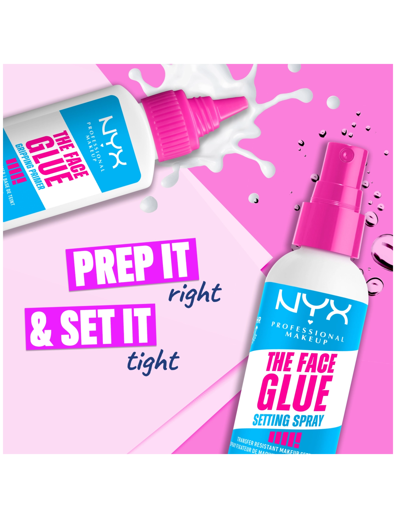 NYX Professional Makeup - NYX Professional Makeup The Face Glue Setting Spray 60 ml - makeup - clear - 5