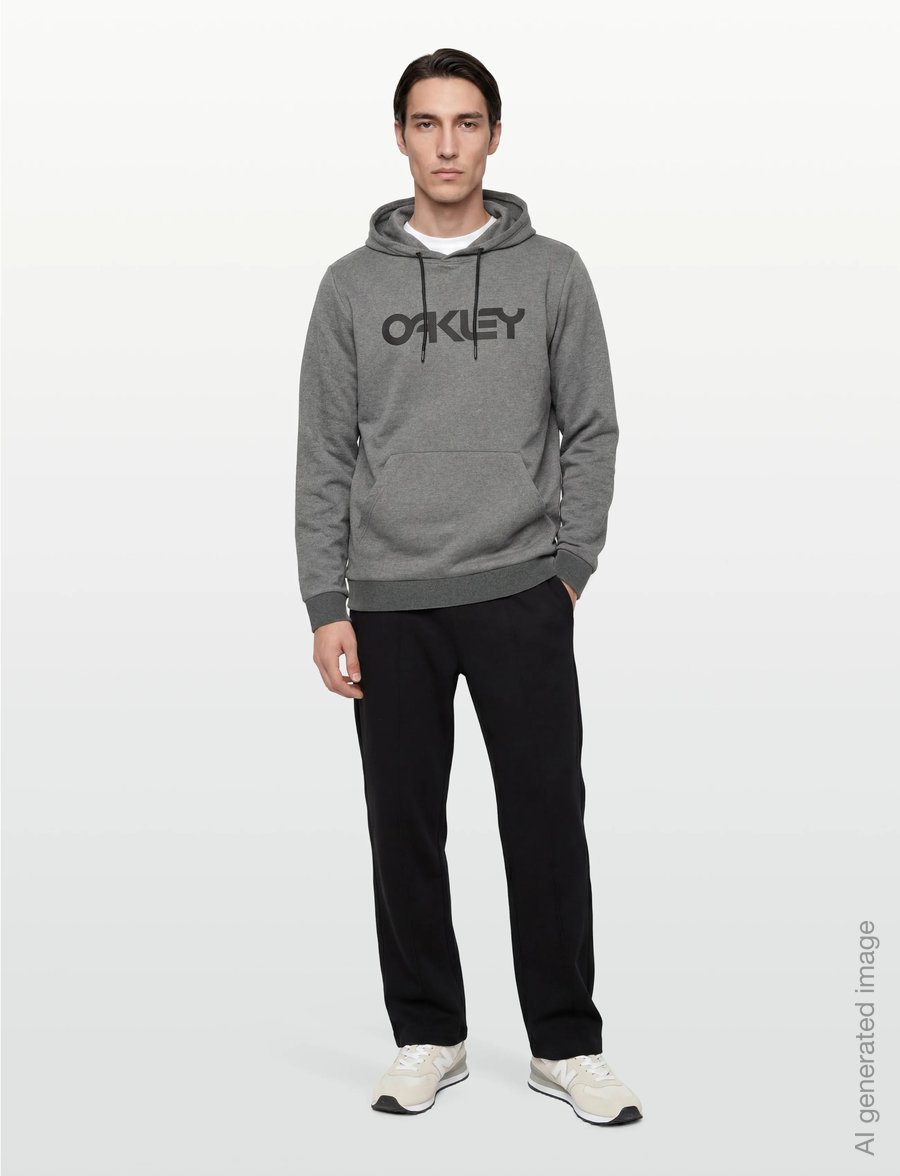 OAKLEY - B1B PO HOODIE 2.0 - kapuzenpullover - new athletic grey/black - 0