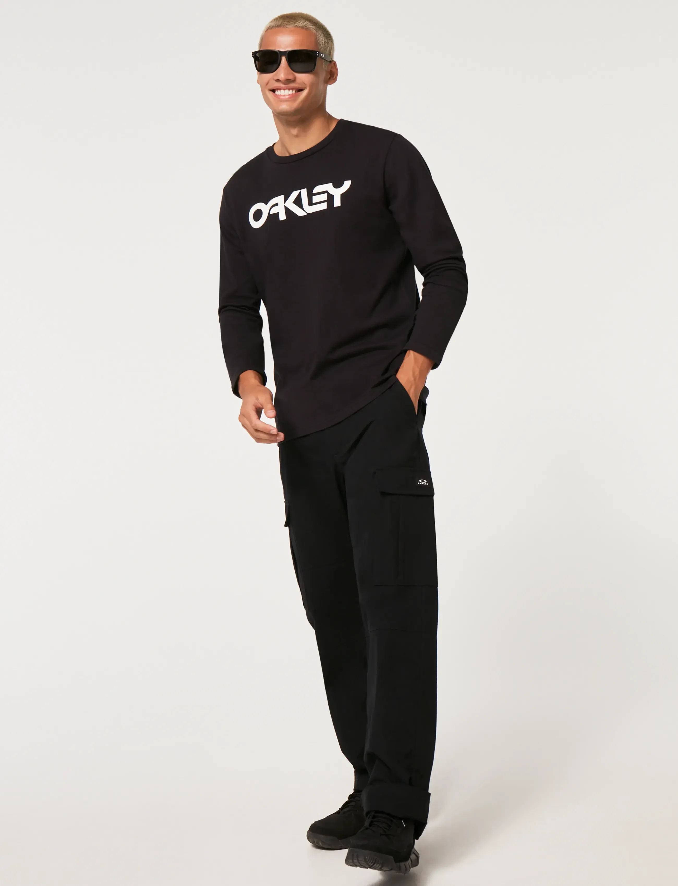 OAKLEY - MARK II L/S TEE 2.0 - langarmshirts - black/white - 4