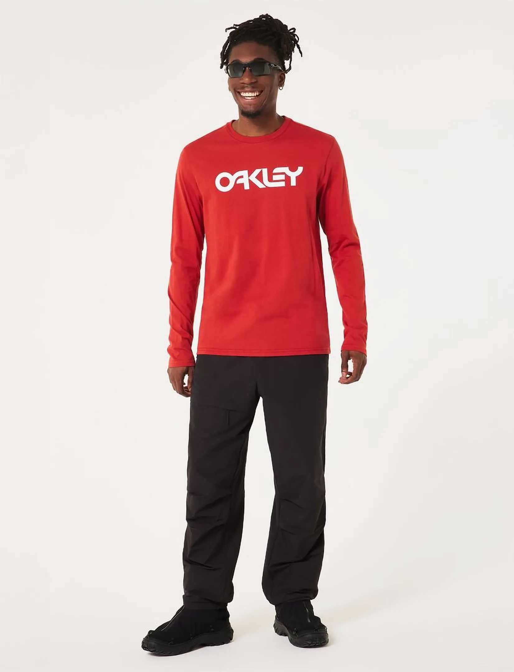 OAKLEY - MARK II L/S TEE 2.0 - toppe & t-shirts - flame red - 3