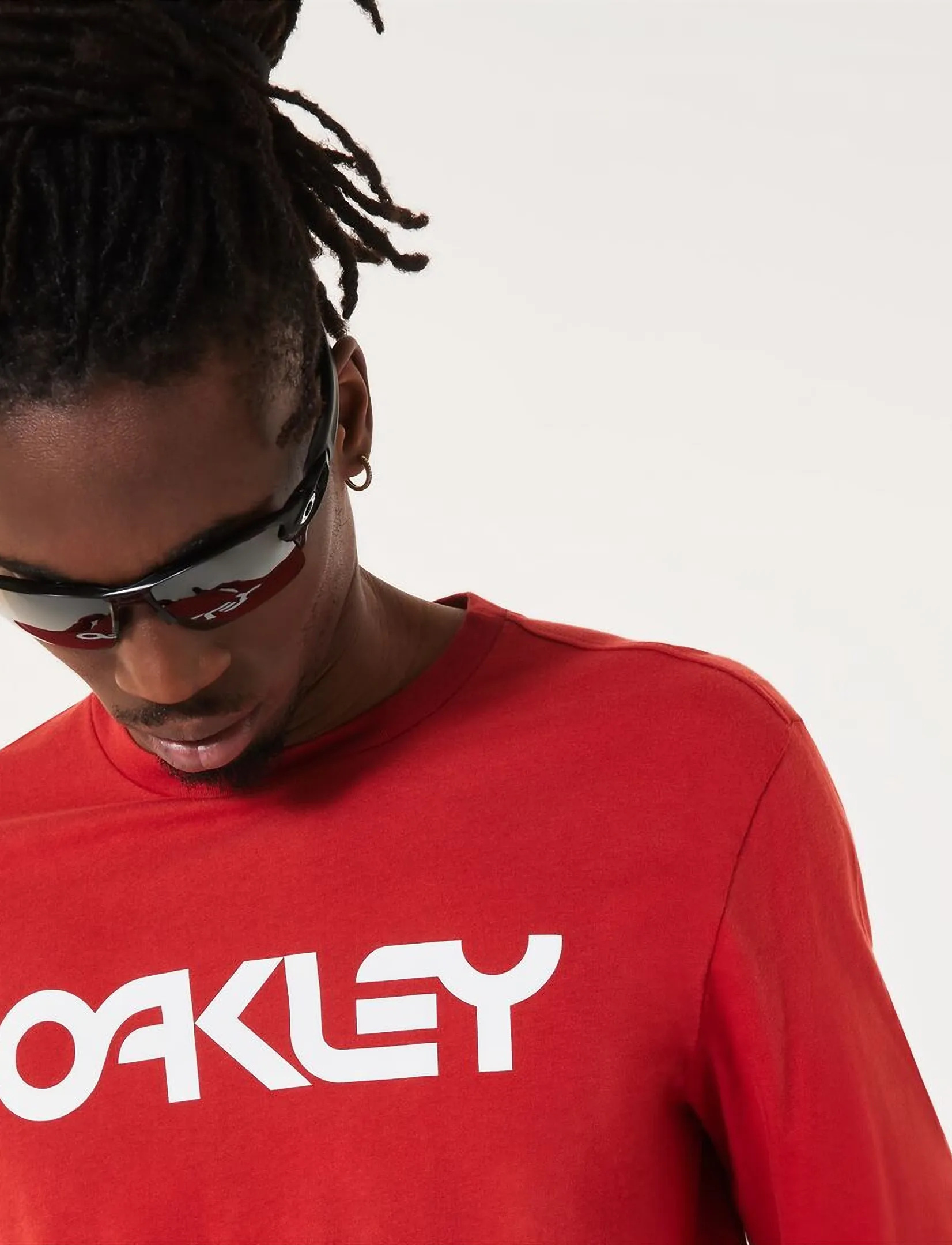 OAKLEY - MARK II L/S TEE 2.0 - toppe & t-shirts - flame red - 4