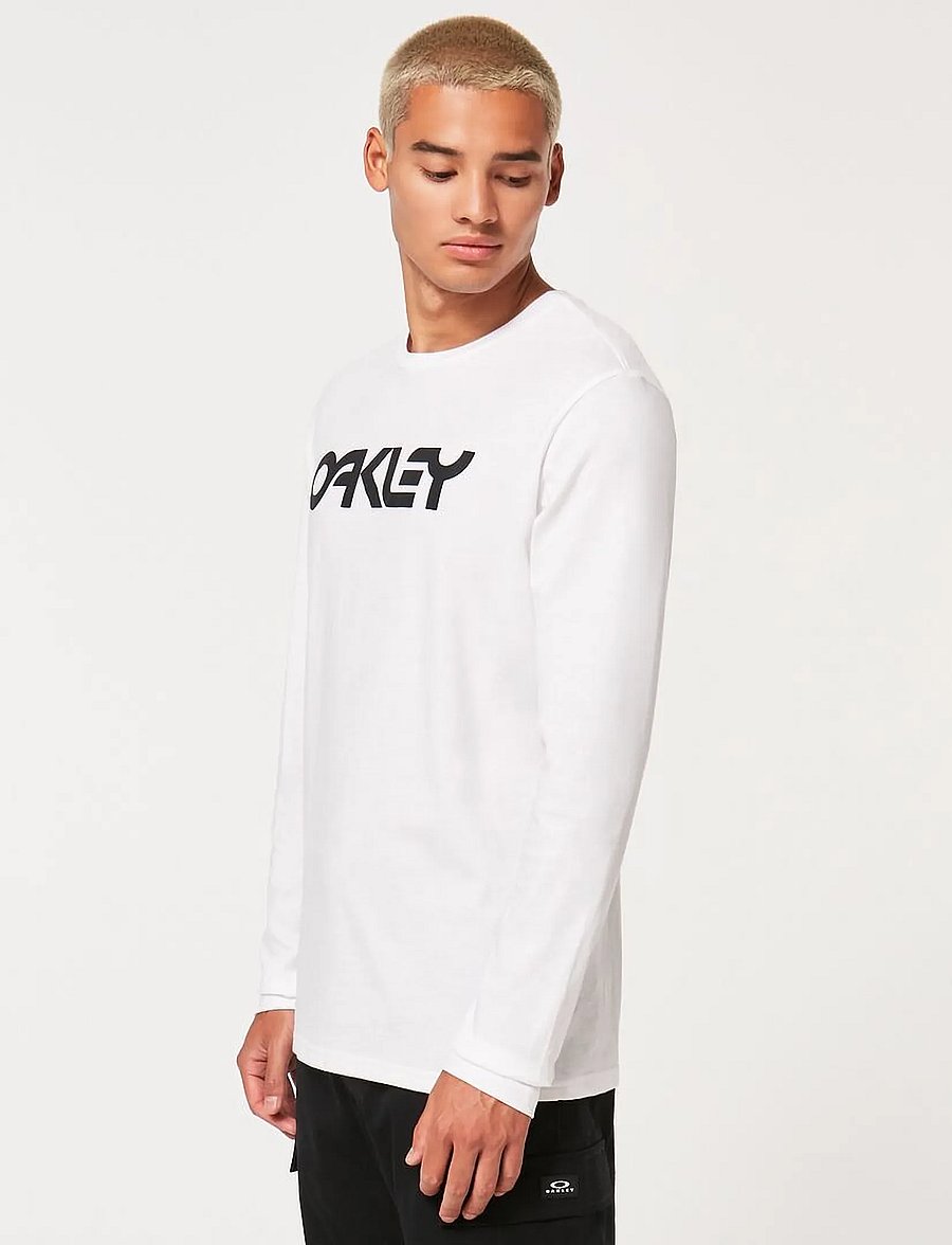 OAKLEY - MARK II L/S TEE 2.0 - långärmade tröjor - white/black - 3