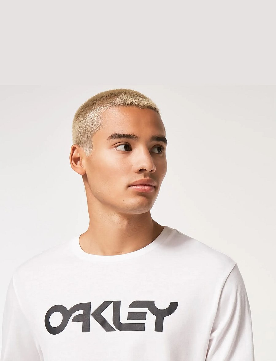 OAKLEY - MARK II L/S TEE 2.0 - långärmade tröjor - white/black - 4