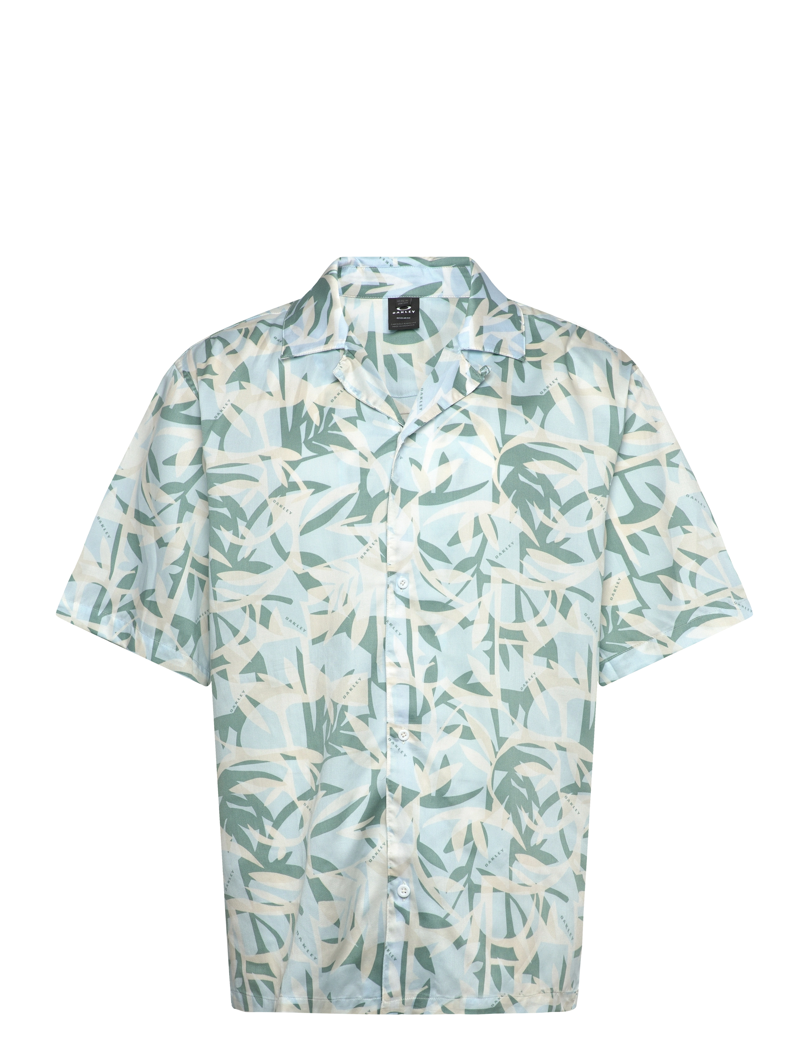 OAKLEY Printed Ss Shirt, Mænd, Printet Camp Collar Skjorte, Grøn, Str: S