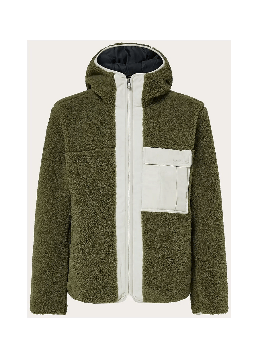 OAKLEY - SNOWDRIFT FULL ZIP SHERPA - fleece & midlayer - army green - 1
