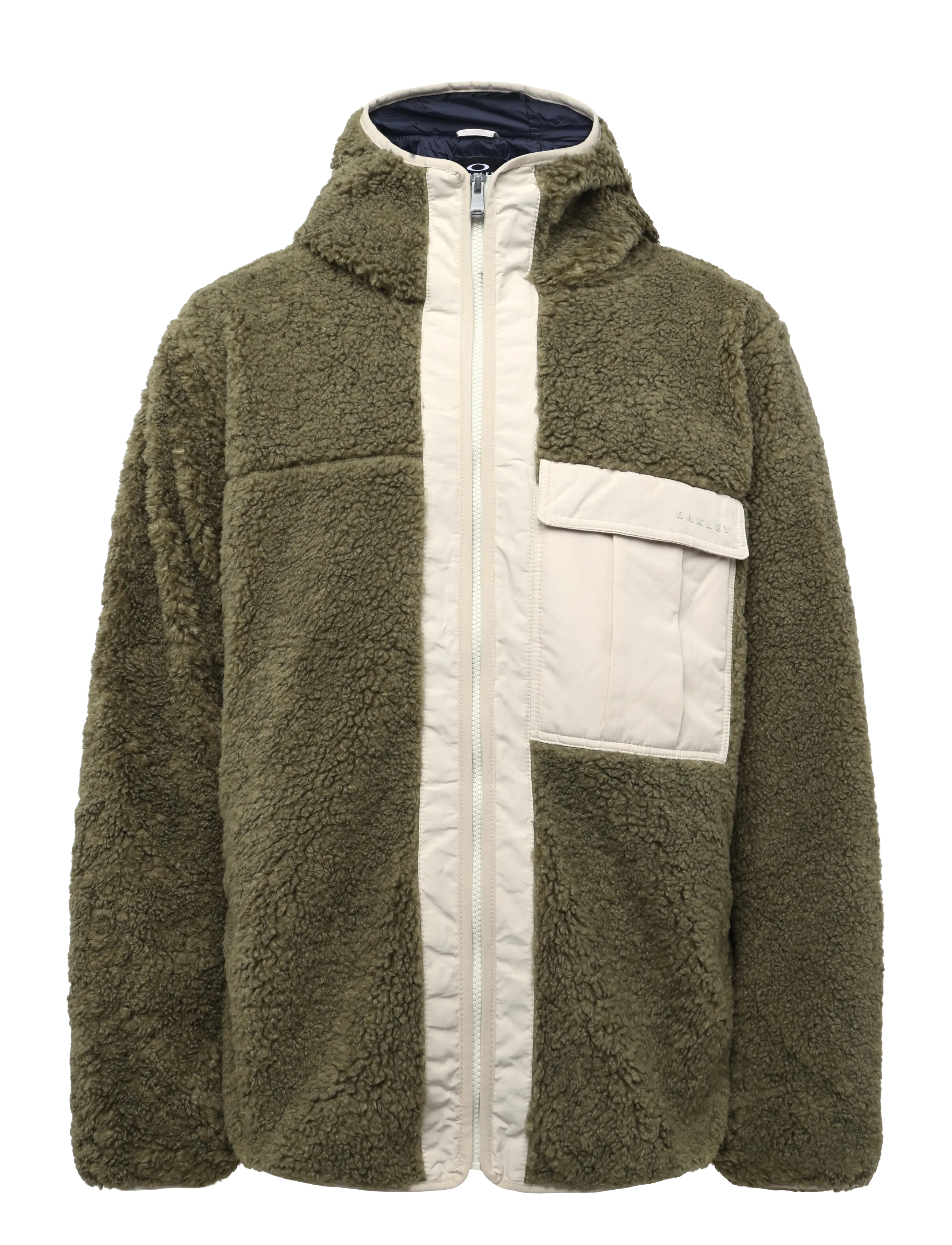 OAKLEY SNOWDRIFT FULL ZIP SHERPA - Oakley Sports - ARMY GREEN / khaki/green