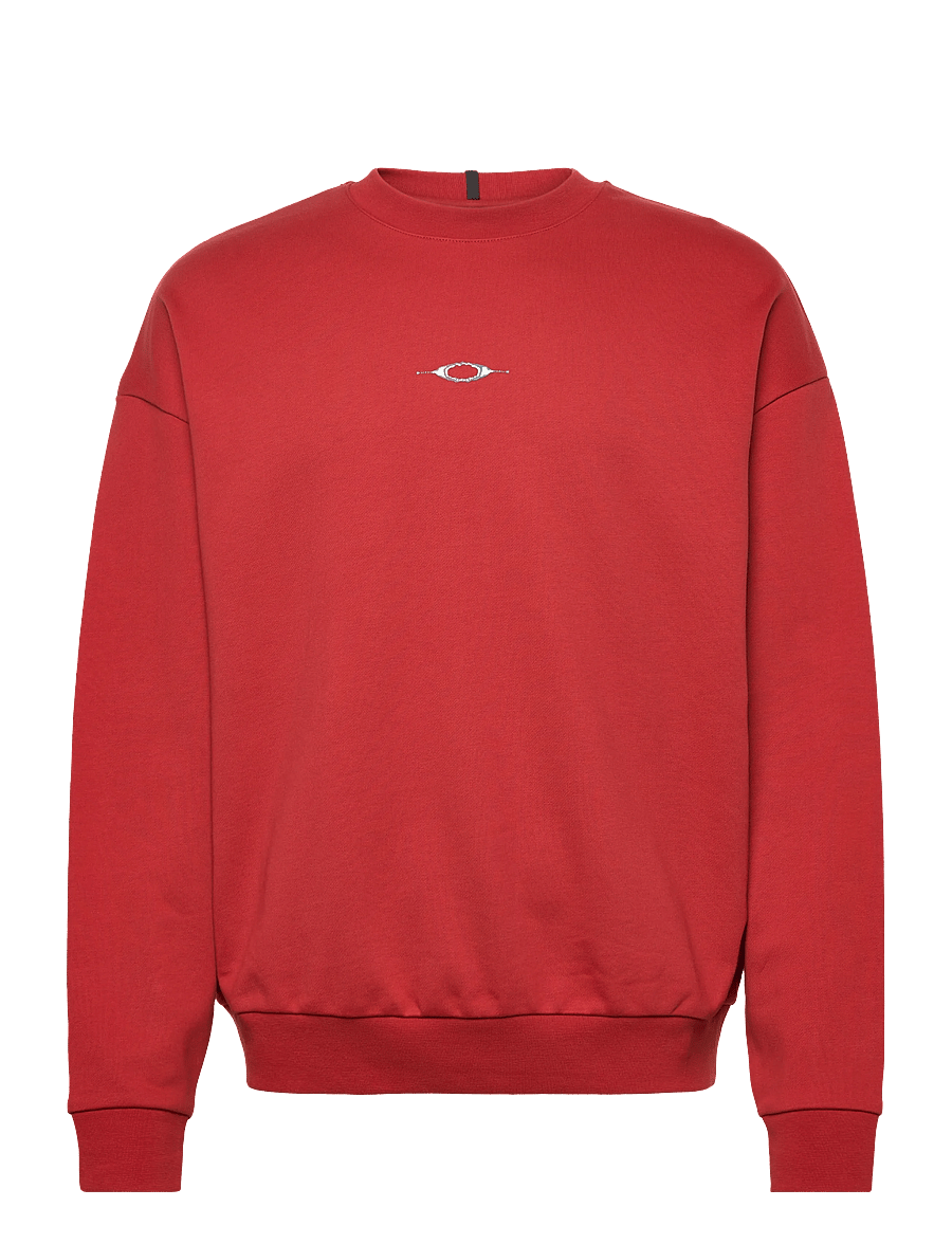 OAKLEY - STACKED METAL SWEATSHIRT - oberteile - flame red - 0