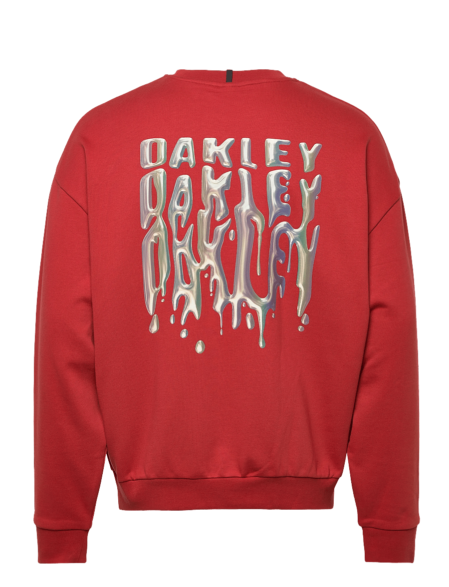 OAKLEY - STACKED METAL SWEATSHIRT - oberteile - flame red - 1