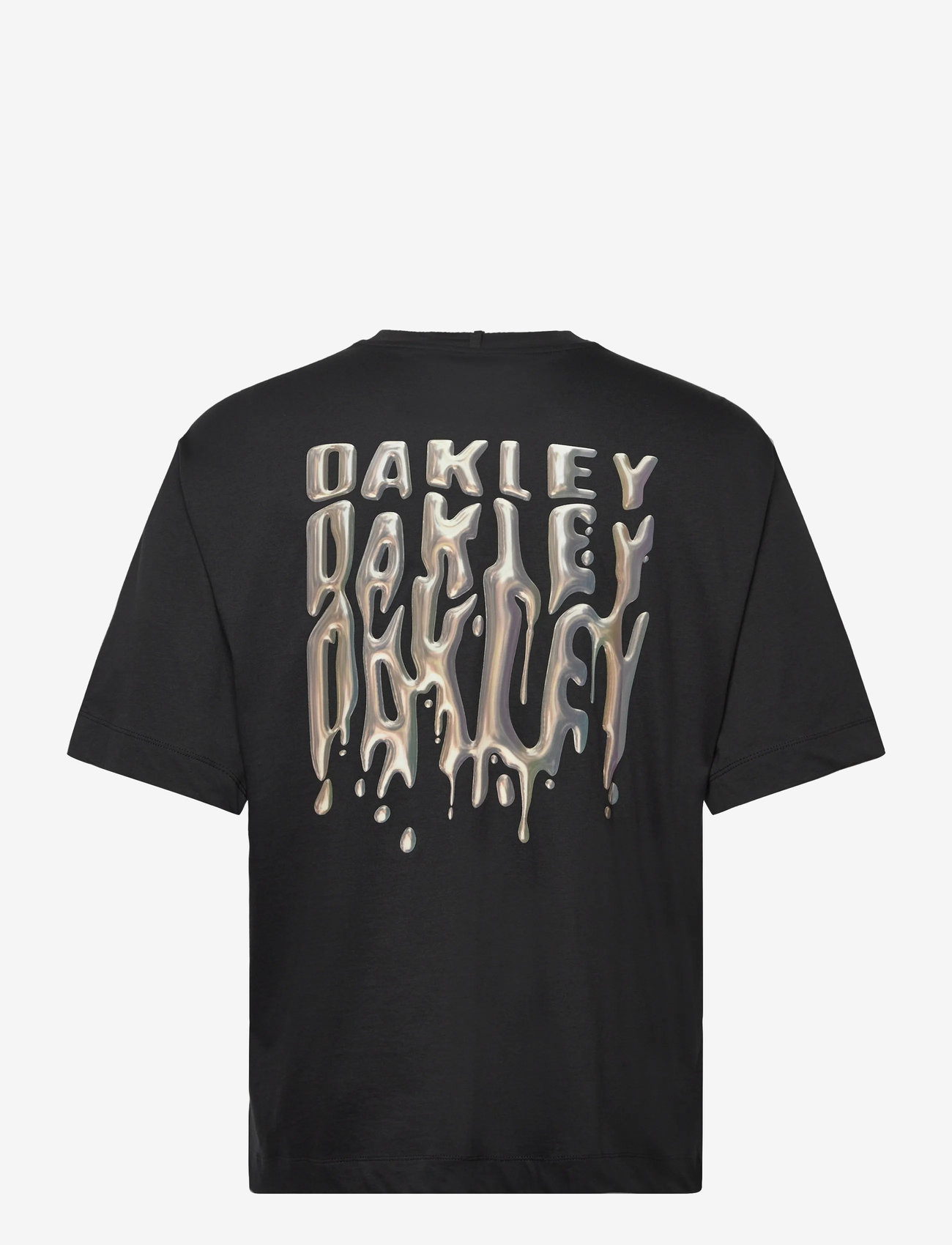 OAKLEY - STACKED METAL TEE - topit & t-paidat - blackout - 1