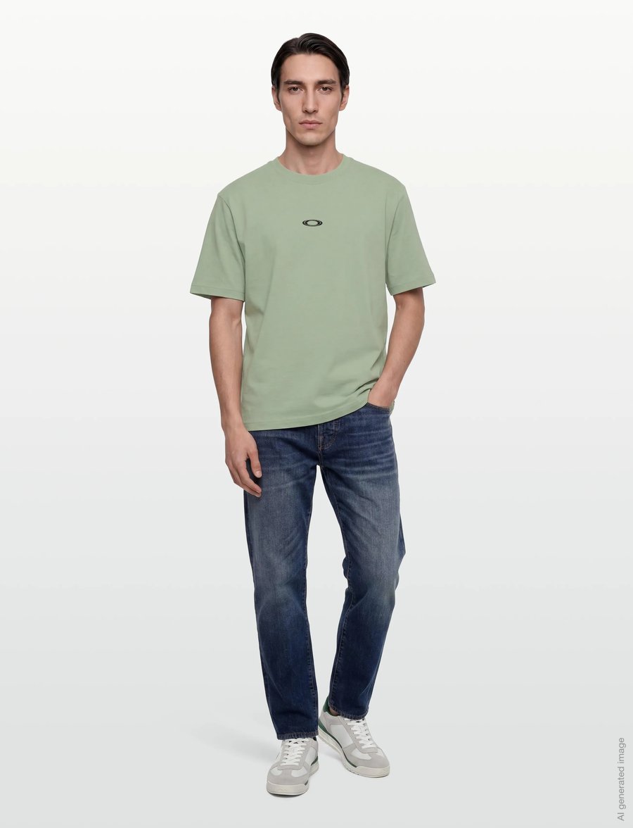 OAKLEY - METAL RISE TEE - tops & t-shirts - faded green - 0
