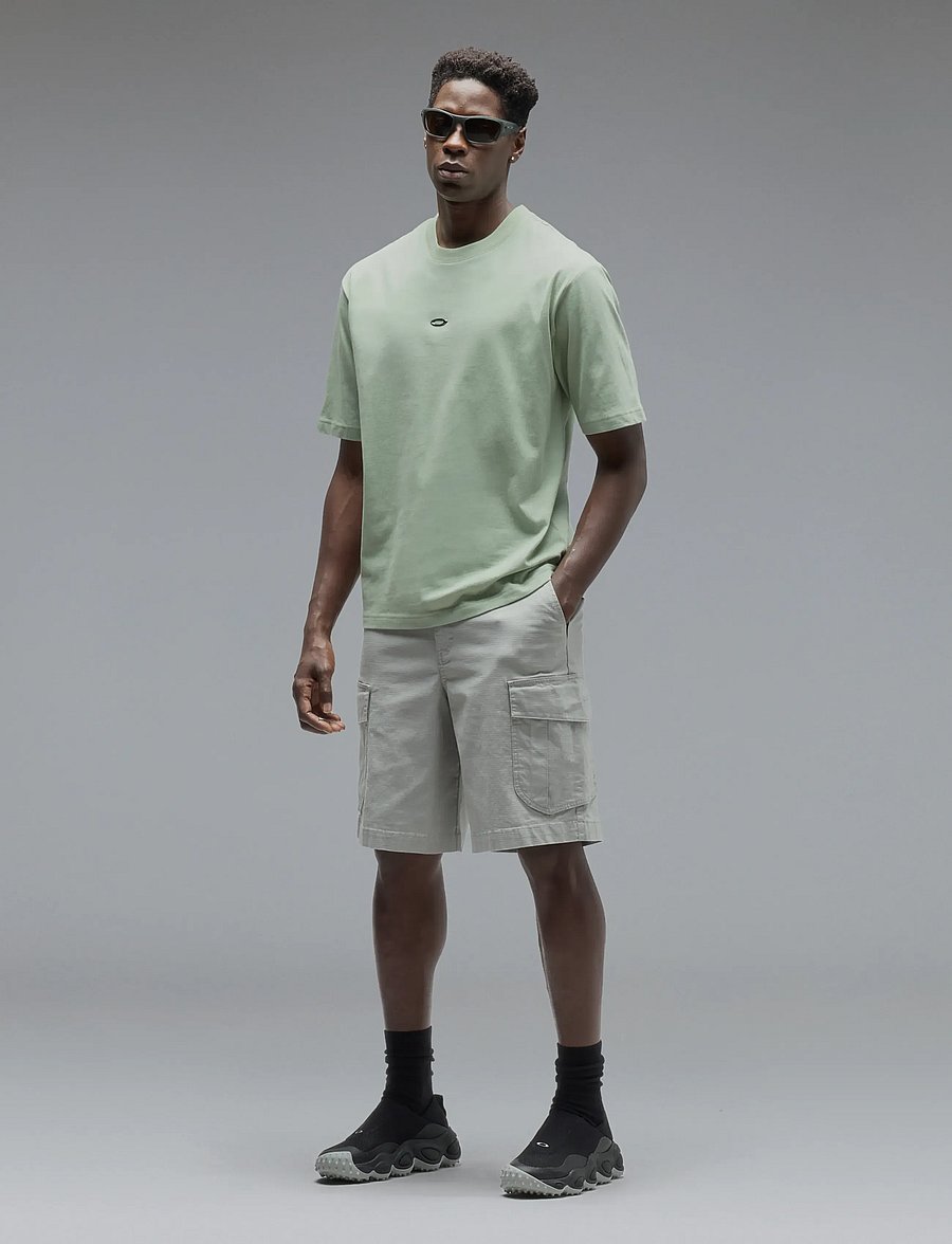 OAKLEY - METAL RISE TEE - alussärgid ja t-särgid - faded green - 4