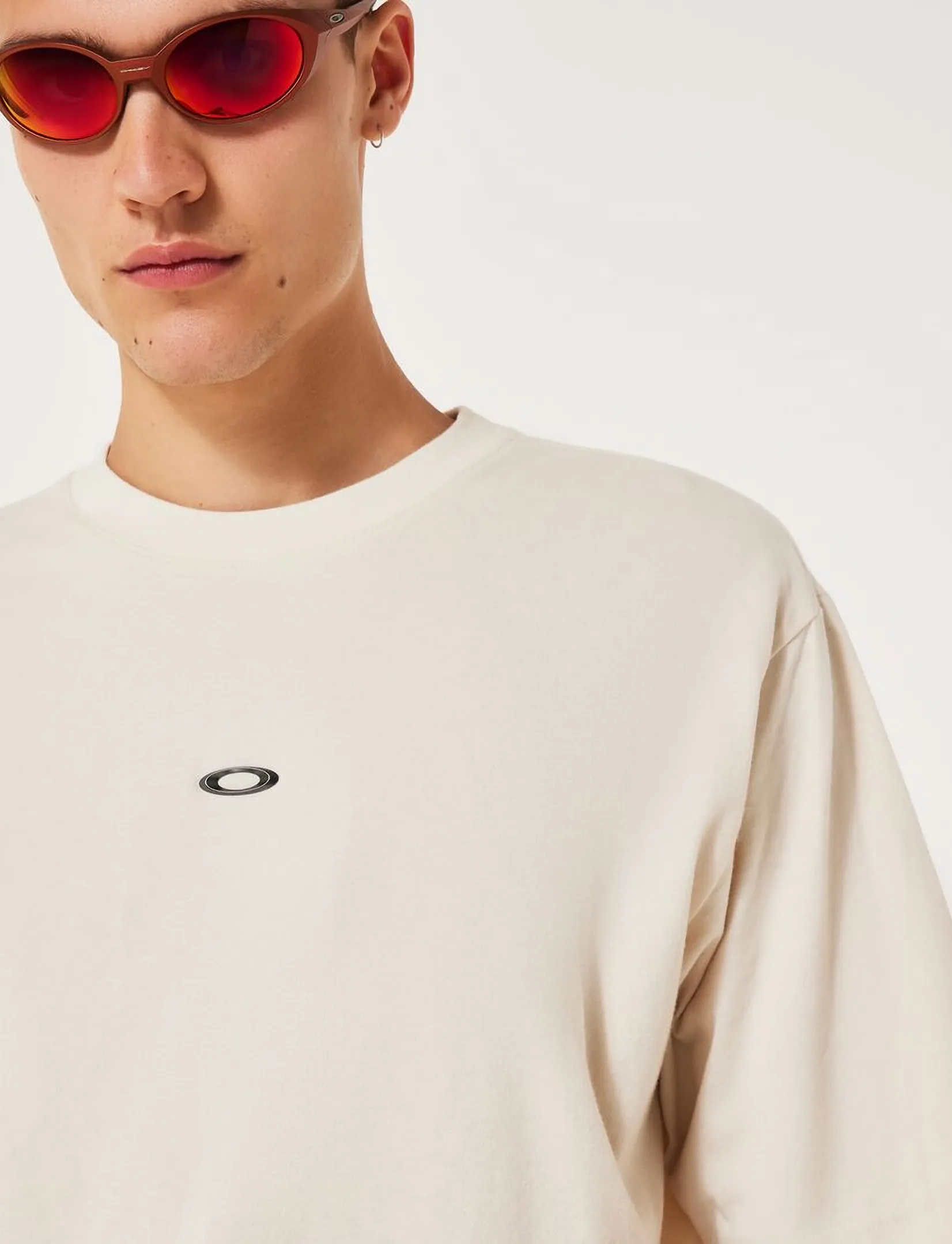 OAKLEY METAL RISE TEE - T-särgid - MIST / beige
