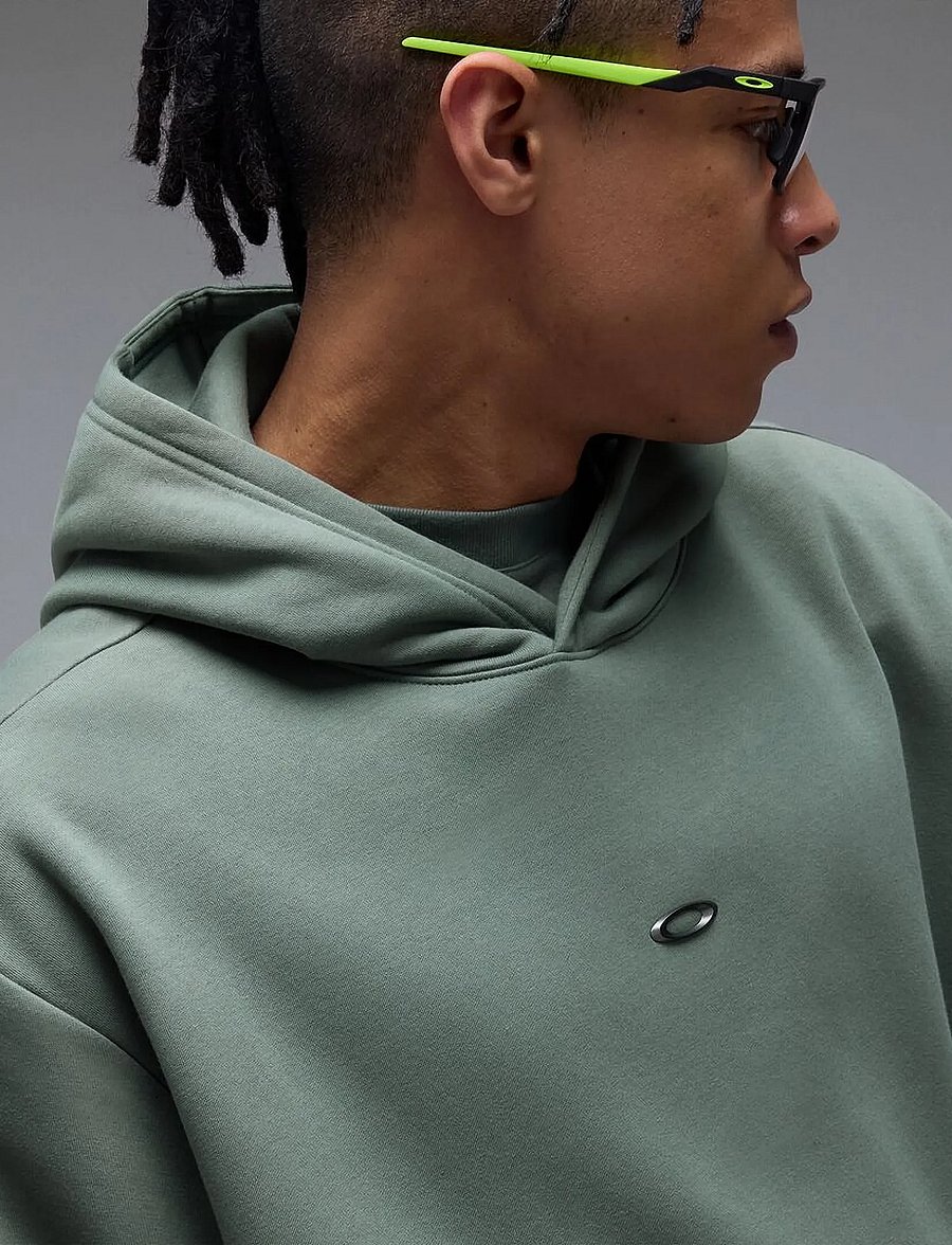 OAKLEY - METAL RISE HOODIE - hoodies - aviator green - 0