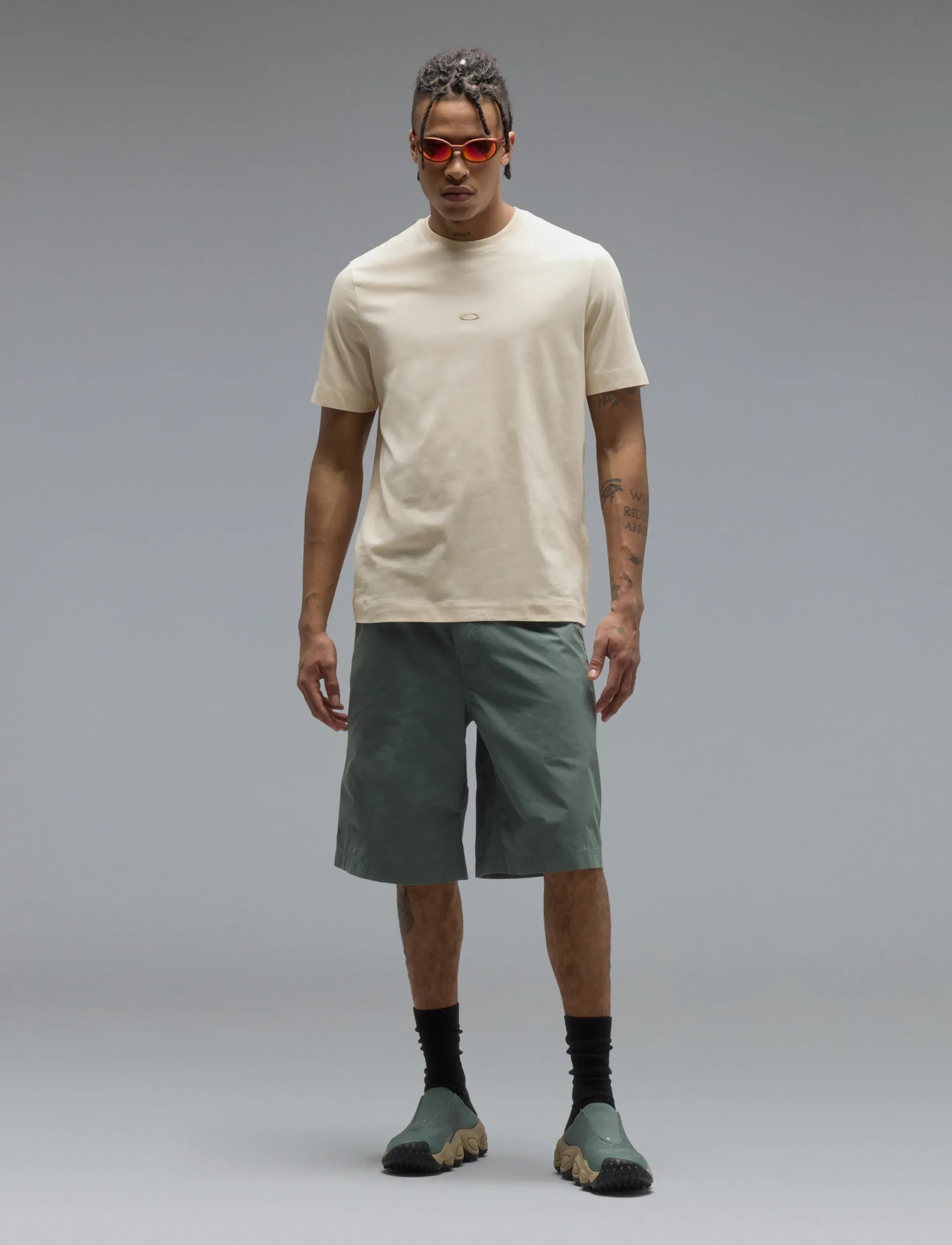 OAKLEY - STACKED FLOW TEE - laveste priser - mist - 3