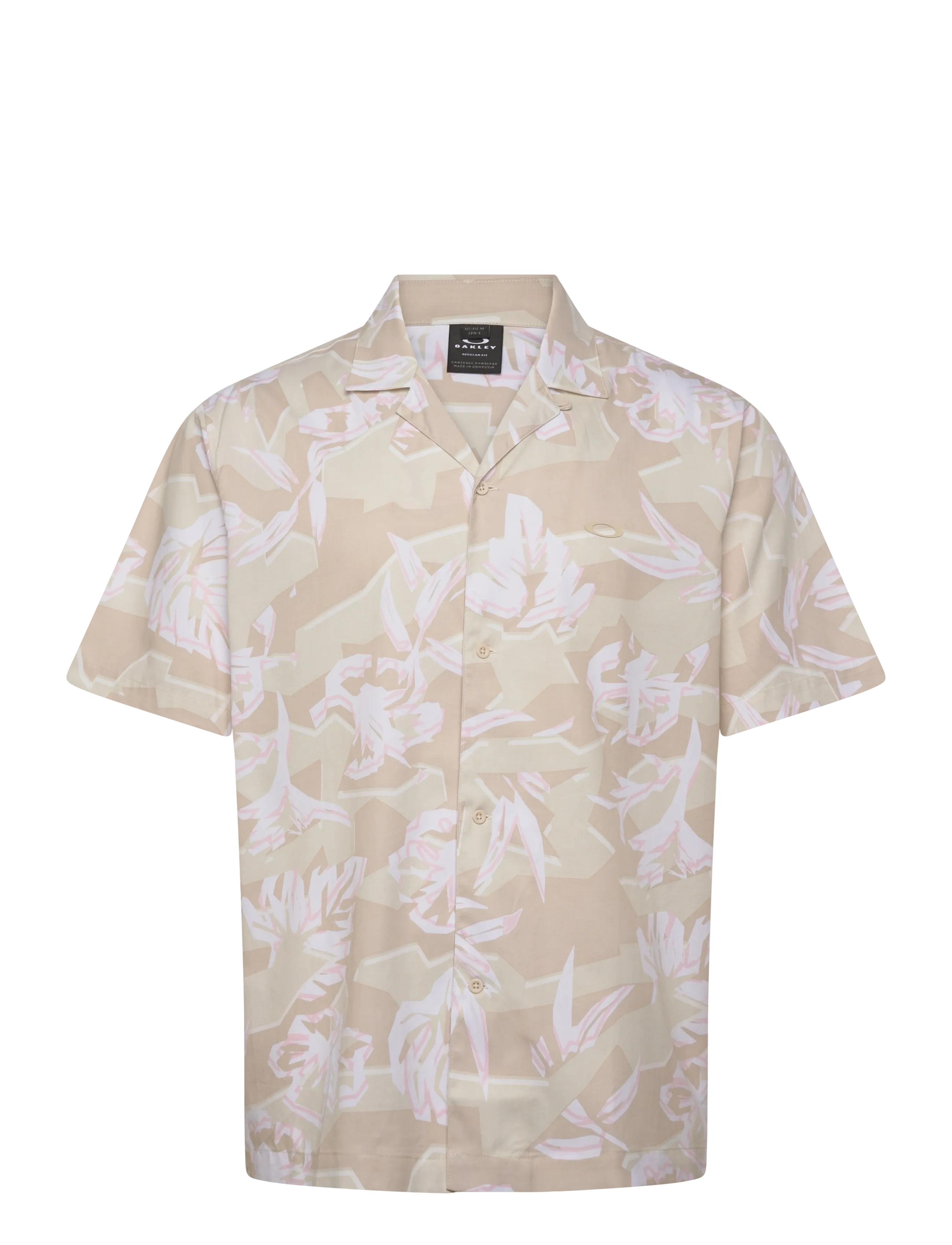 OAKLEY HIBISCUS BREEZE SHIRT - Oakley Sports - CAMO HIBISCUS MIST / beige