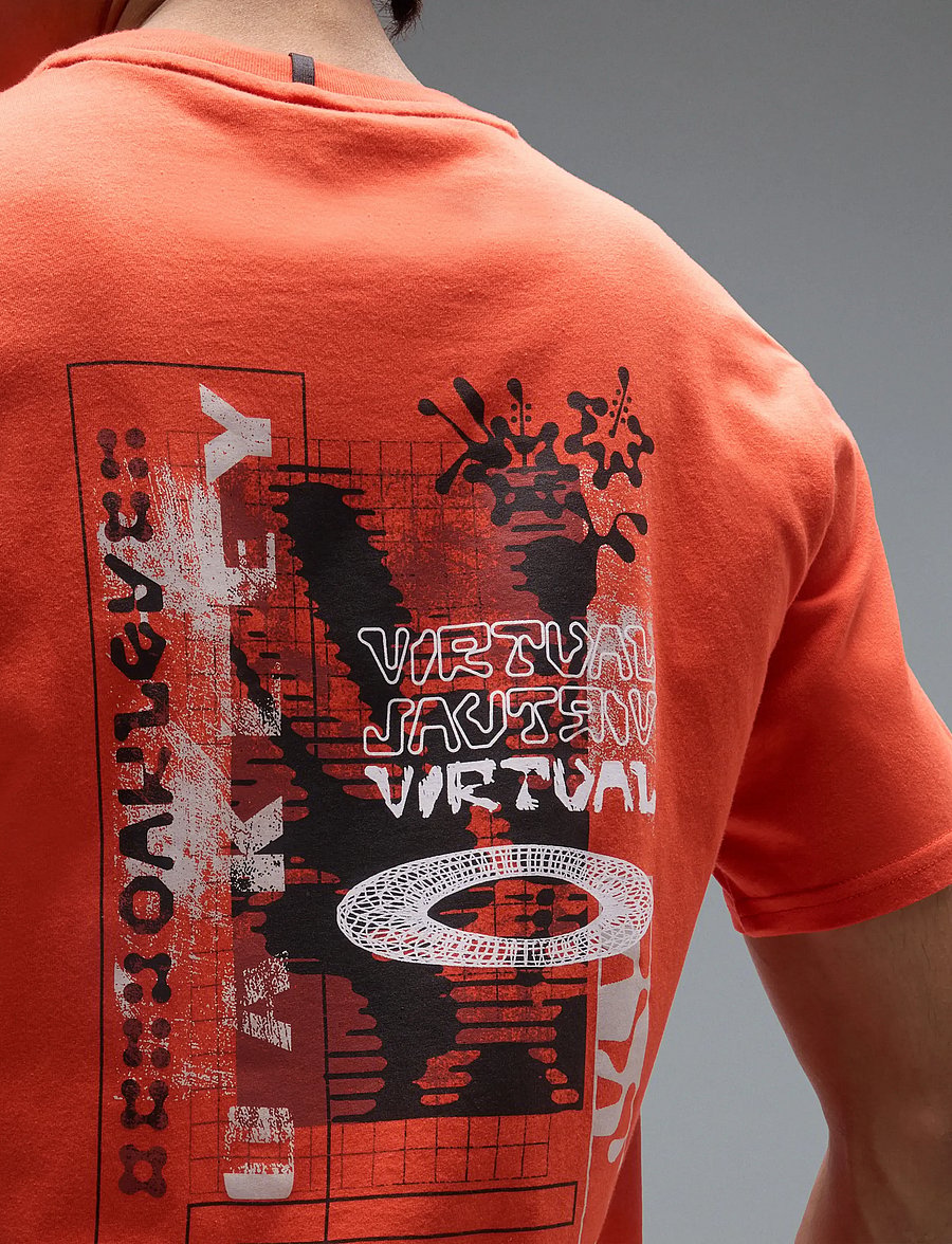 OAKLEY - FUTURESCAPE LOGO HIBISCUS TEE - sportoberteile - aviator orange - 4