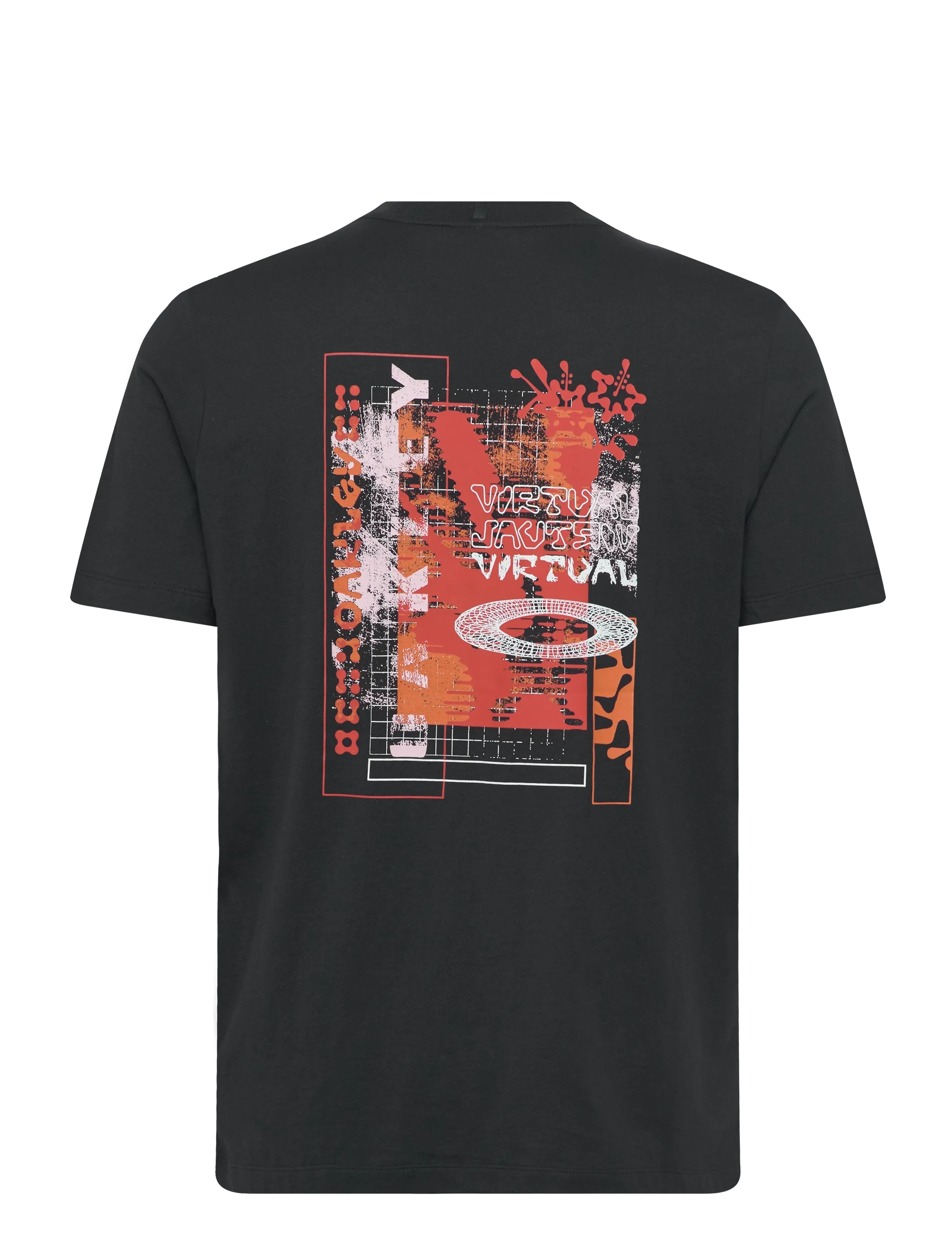 OAKLEY - FUTURESCAPE LOGO HIBISCUS TEE - sportstoppe - pitch black - 2