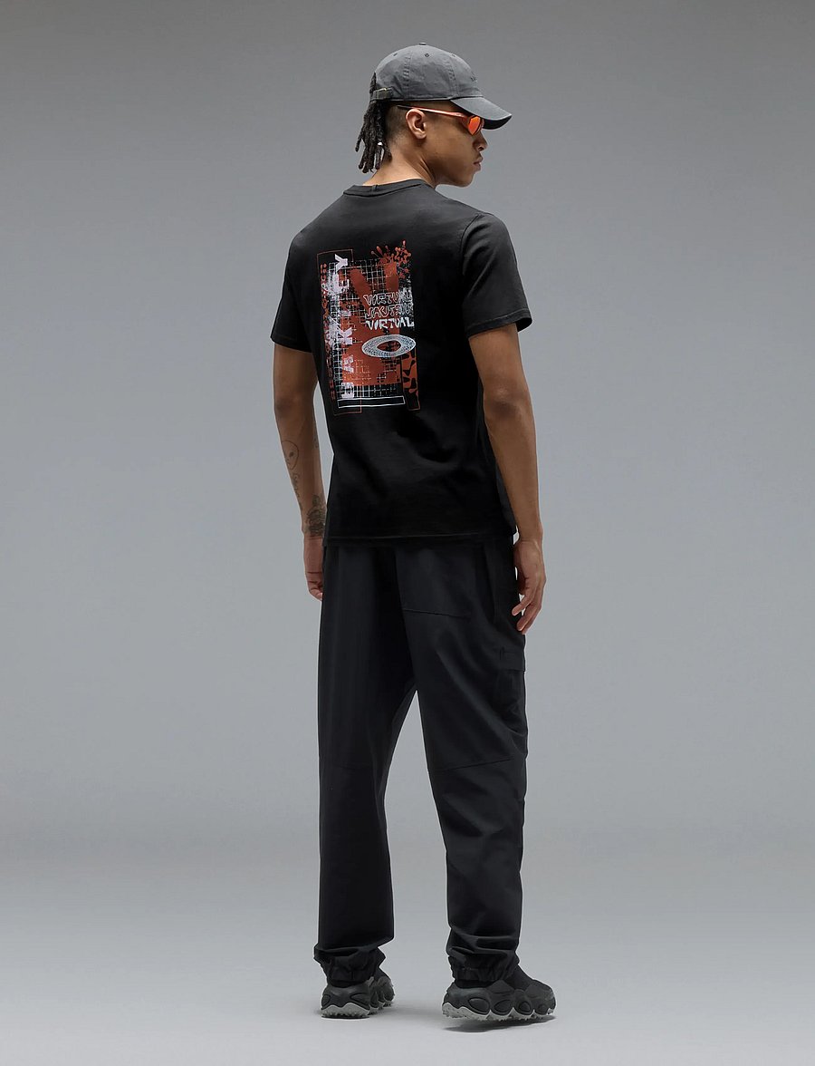 OAKLEY - FUTURESCAPE LOGO HIBISCUS TEE - sportoberteile - pitch black - 0