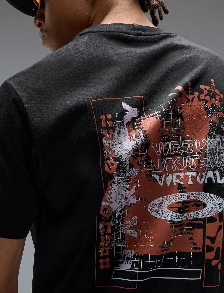 OAKLEY - FUTURESCAPE LOGO HIBISCUS TEE - sportoberteile - pitch black - 4
