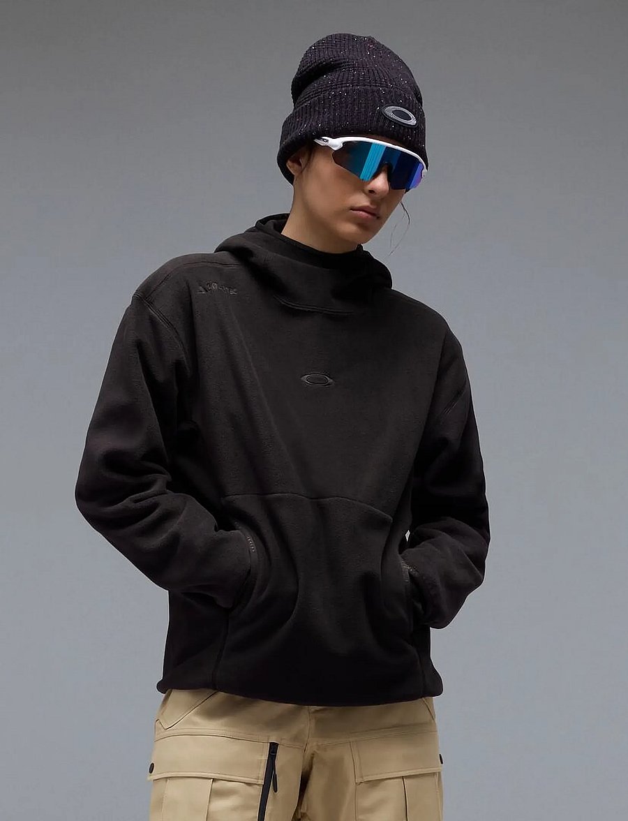 OAKLEY - SLUSH POLAR HOODIE - fleece og mellemlag - pitch black - 0