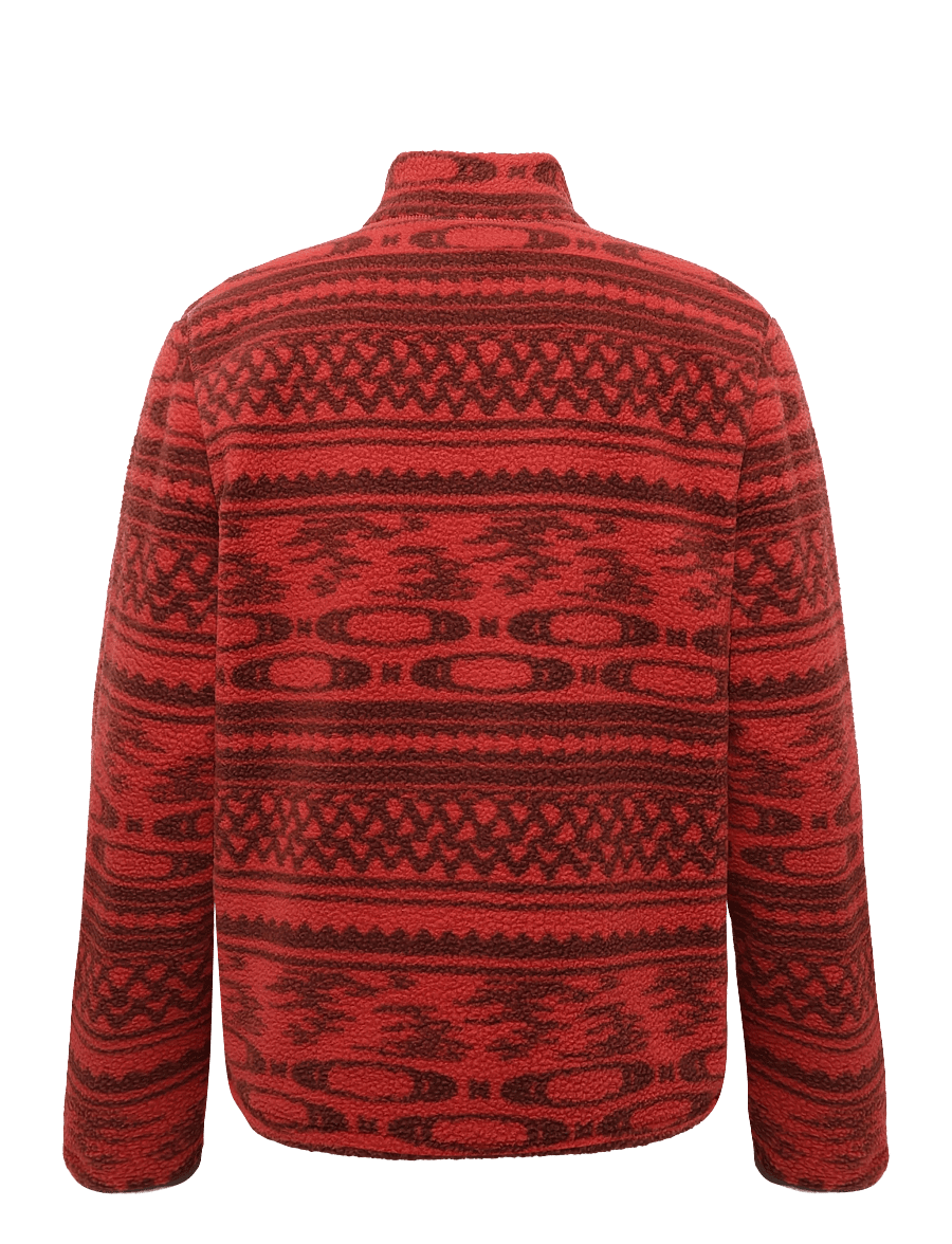 OAKLEY - SNOWDRIFT MOUNTAIN FIRE SHERPA - kampsunid ja vahekihid - mntn pat flm red/drk umb - 2