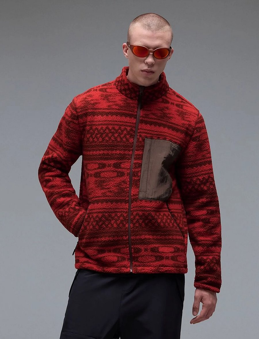 OAKLEY - SNOWDRIFT MOUNTAIN FIRE SHERPA - kampsunid ja vahekihid - mntn pat flm red/drk umb - 3