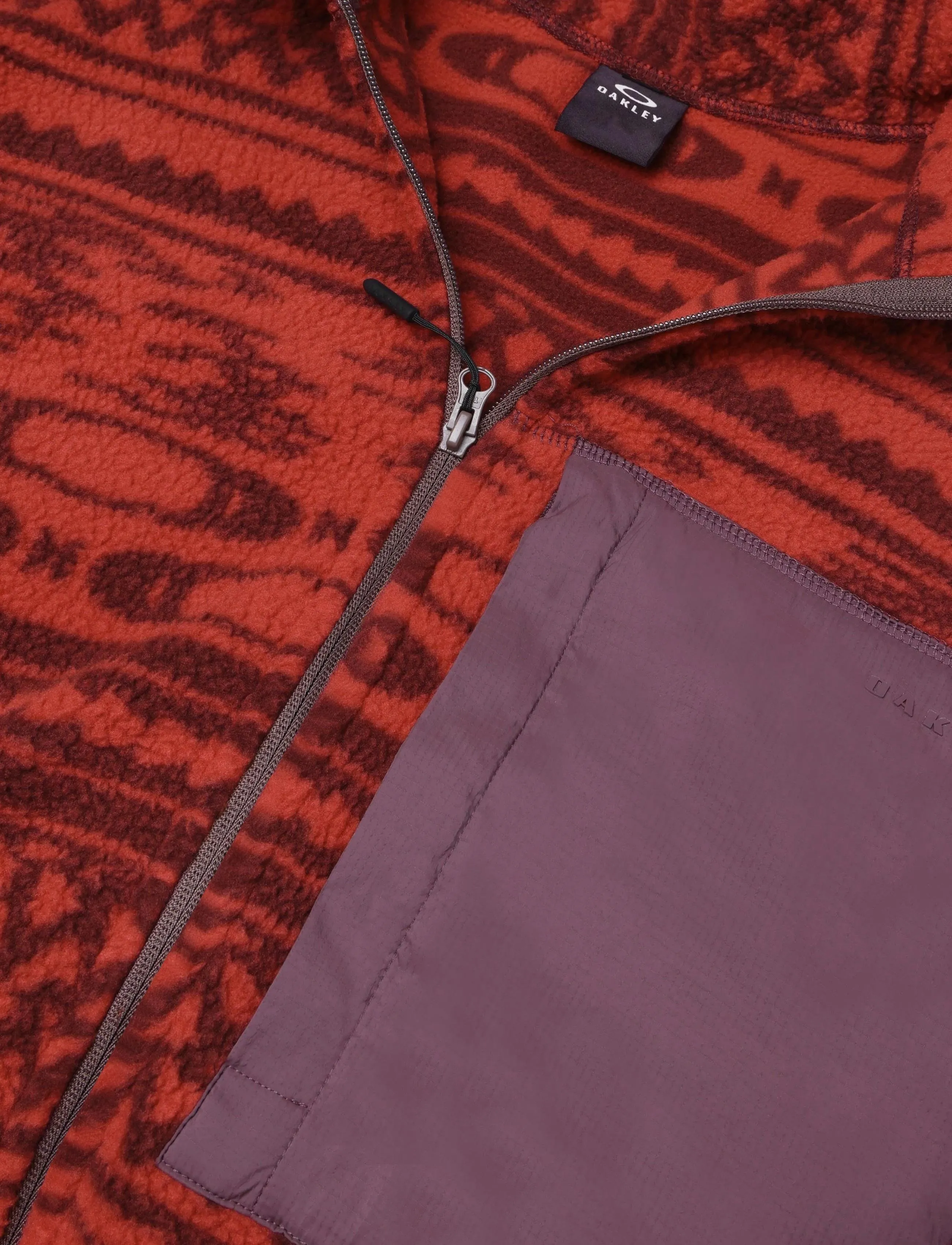 OAKLEY - SNOWDRIFT MOUNTAIN FIRE SHERPA - kampsunid ja vahekihid - mntn pat flm red/drk umb - 5