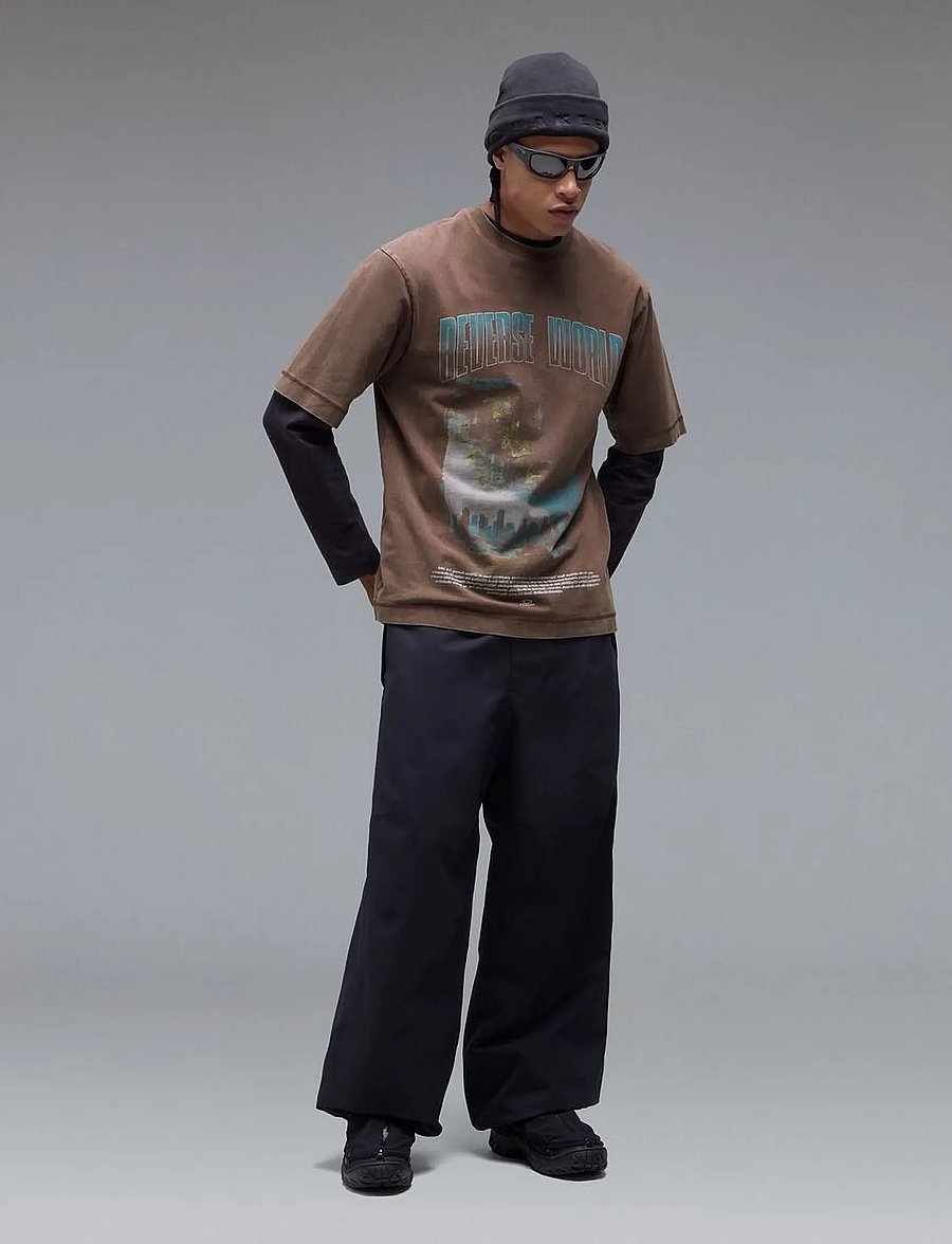 OAKLEY - REVERSE WORLD TEE - tops & t-shirts - dark umber - 3