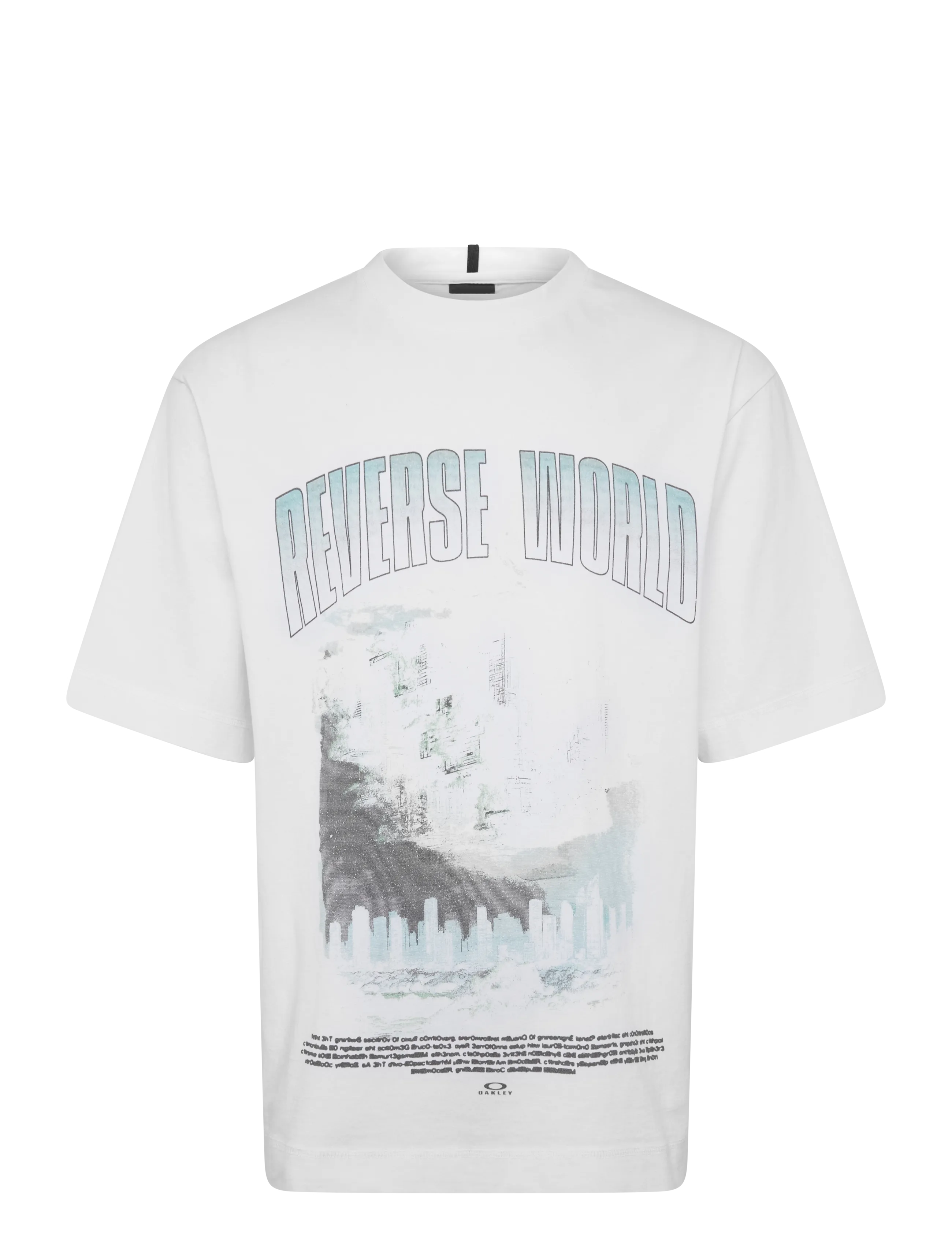 OAKLEY REVERSE WORLD TEE - T-Shirts - WHITE / white