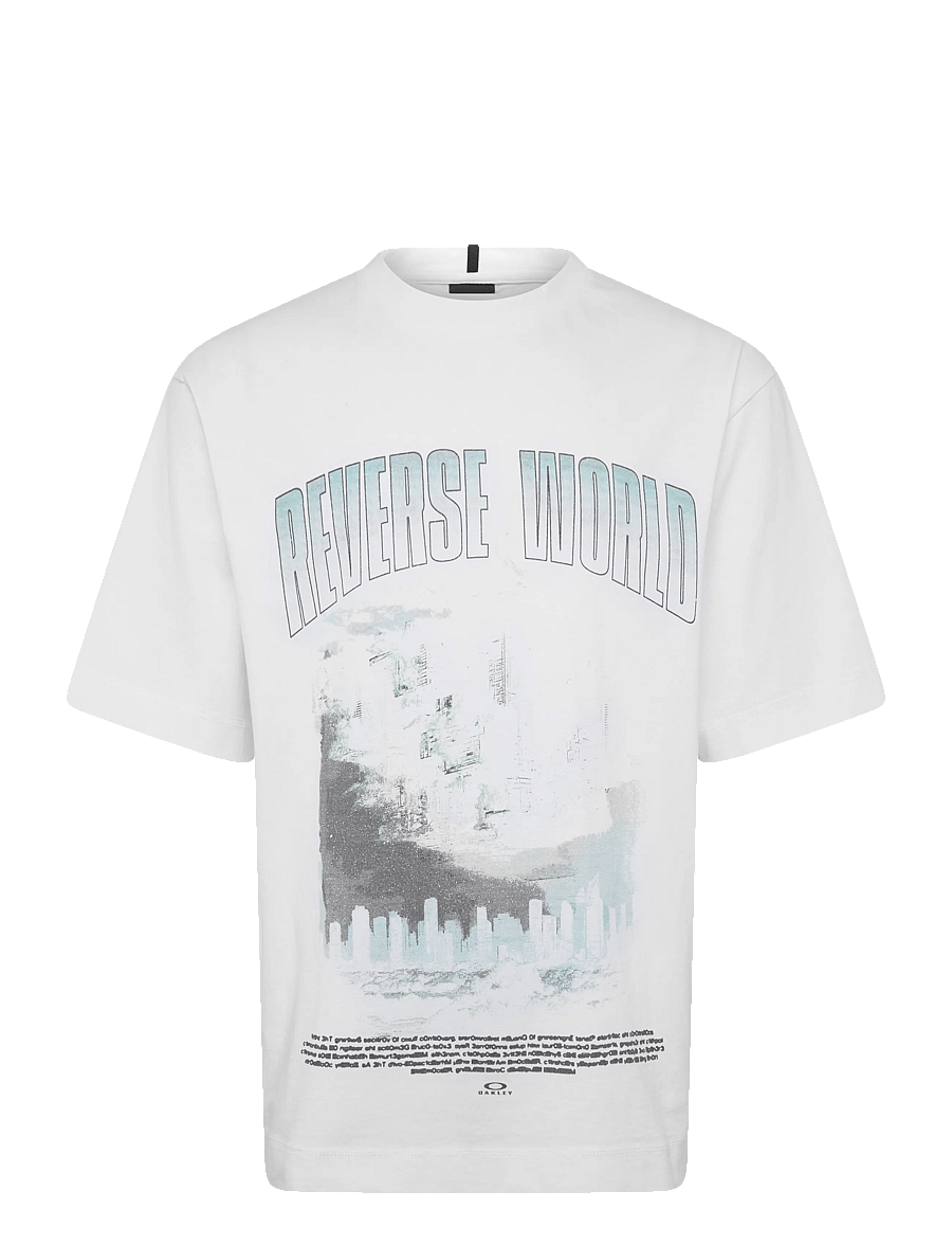 OAKLEY - REVERSE WORLD TEE - oberteile & t-shirts - white - 0