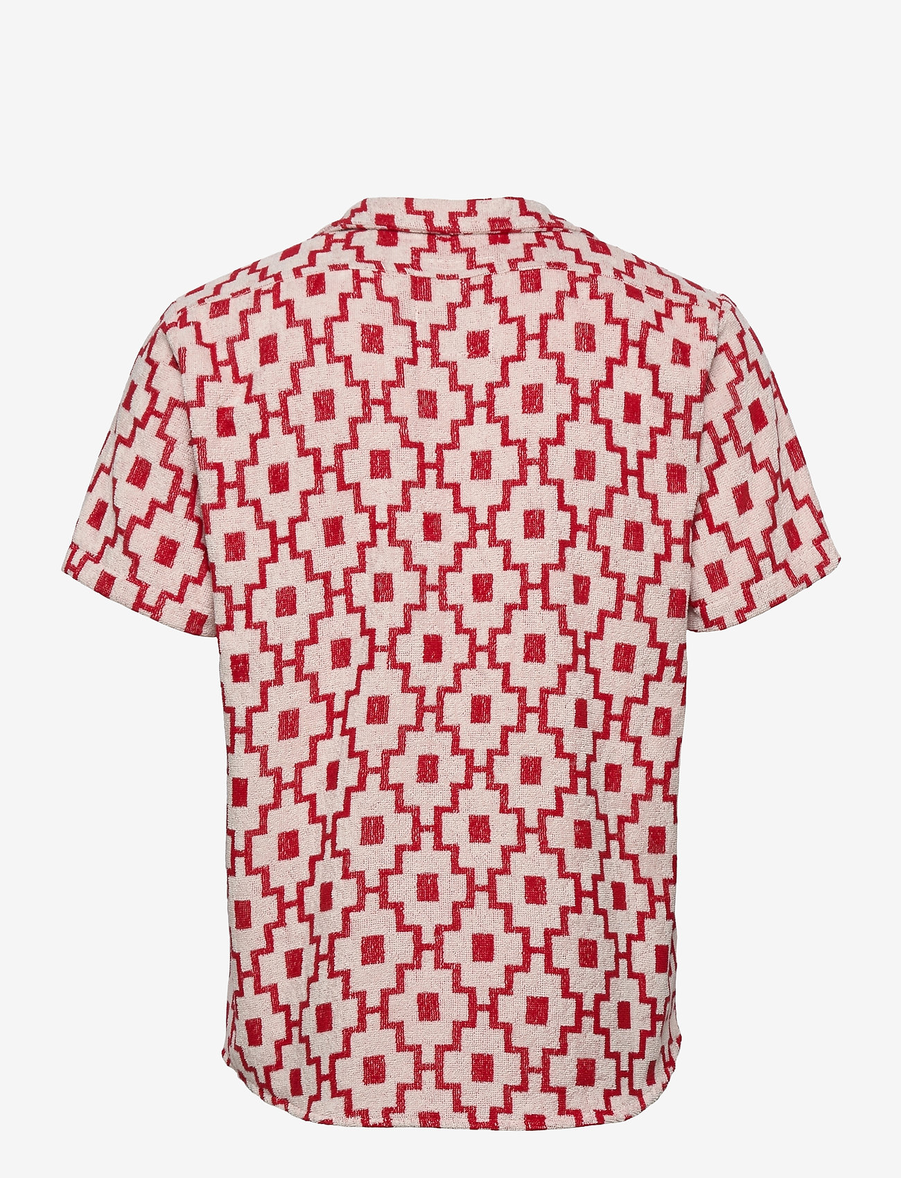 OAS - White Machu Cuba Terry Shirt - red - 1