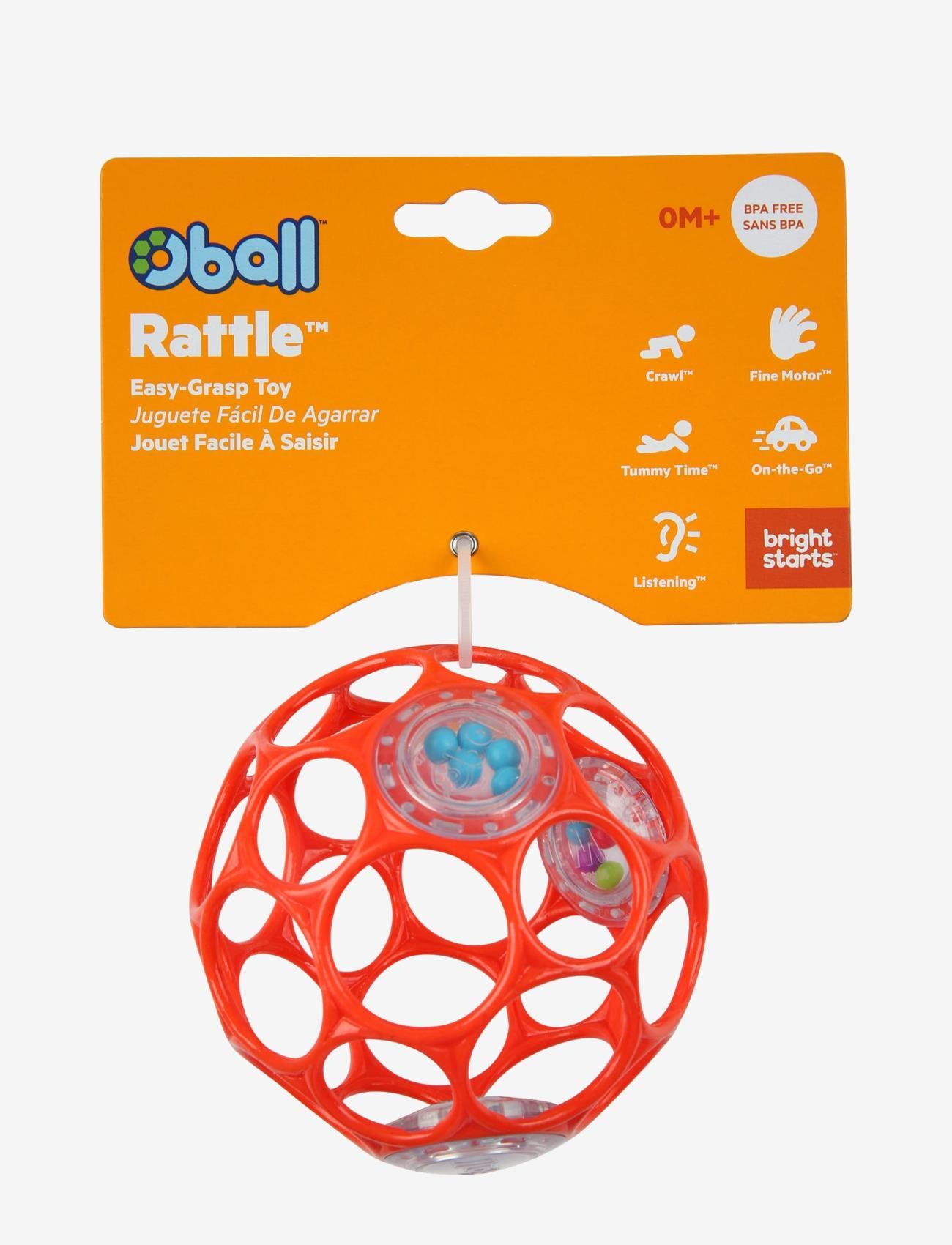 Oball - Oball Rattle - rød - interaktiva leksaker - red - 1