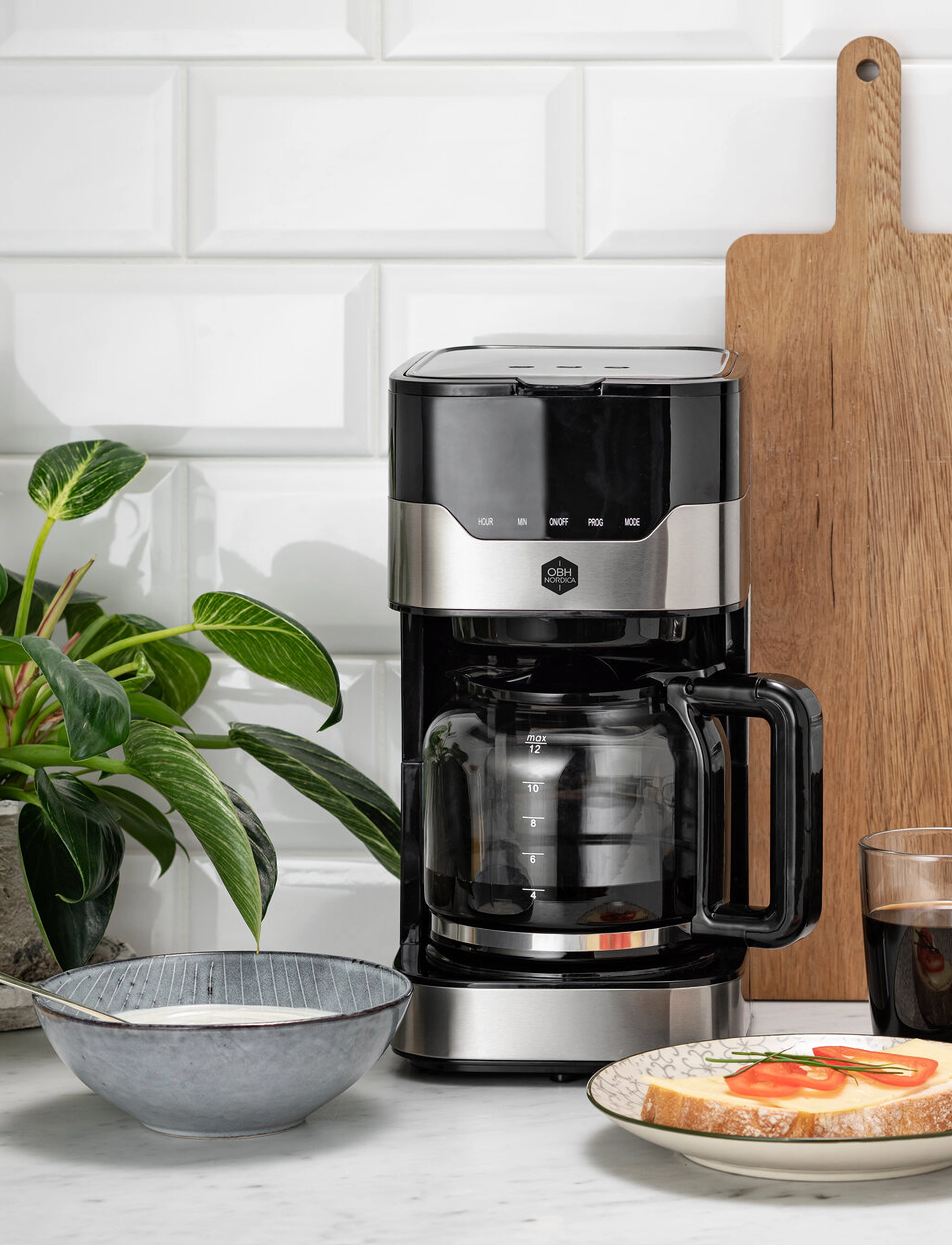 OBH Nordica - Filter coffee maker Timer Aroma - kahvinkeittimet - black - 4