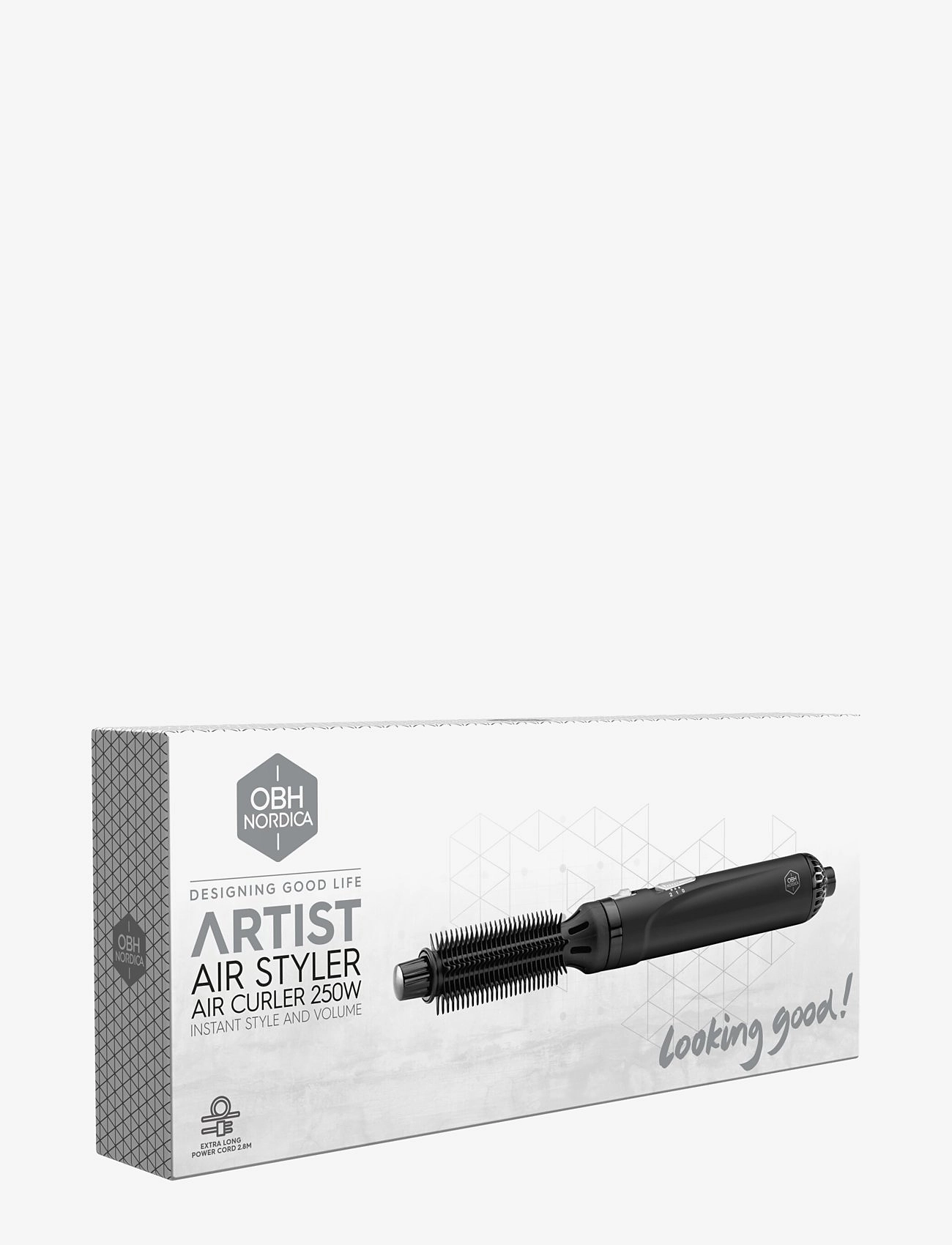 OBH Nordica - Air curler  brush - brosses à cheveux styling - black - 5