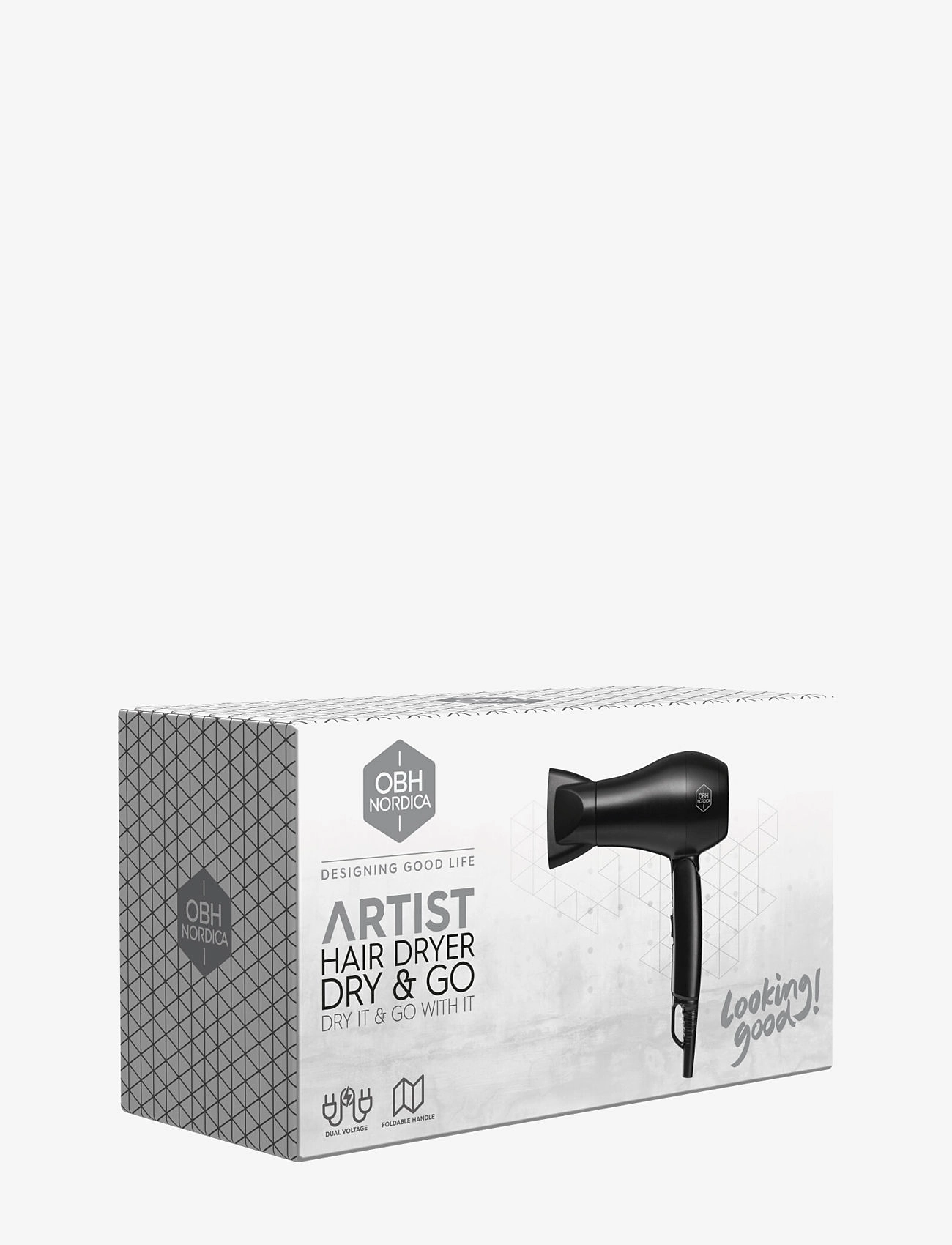OBH Nordica - Artist Dry & go hair dryer foldable - black - 4