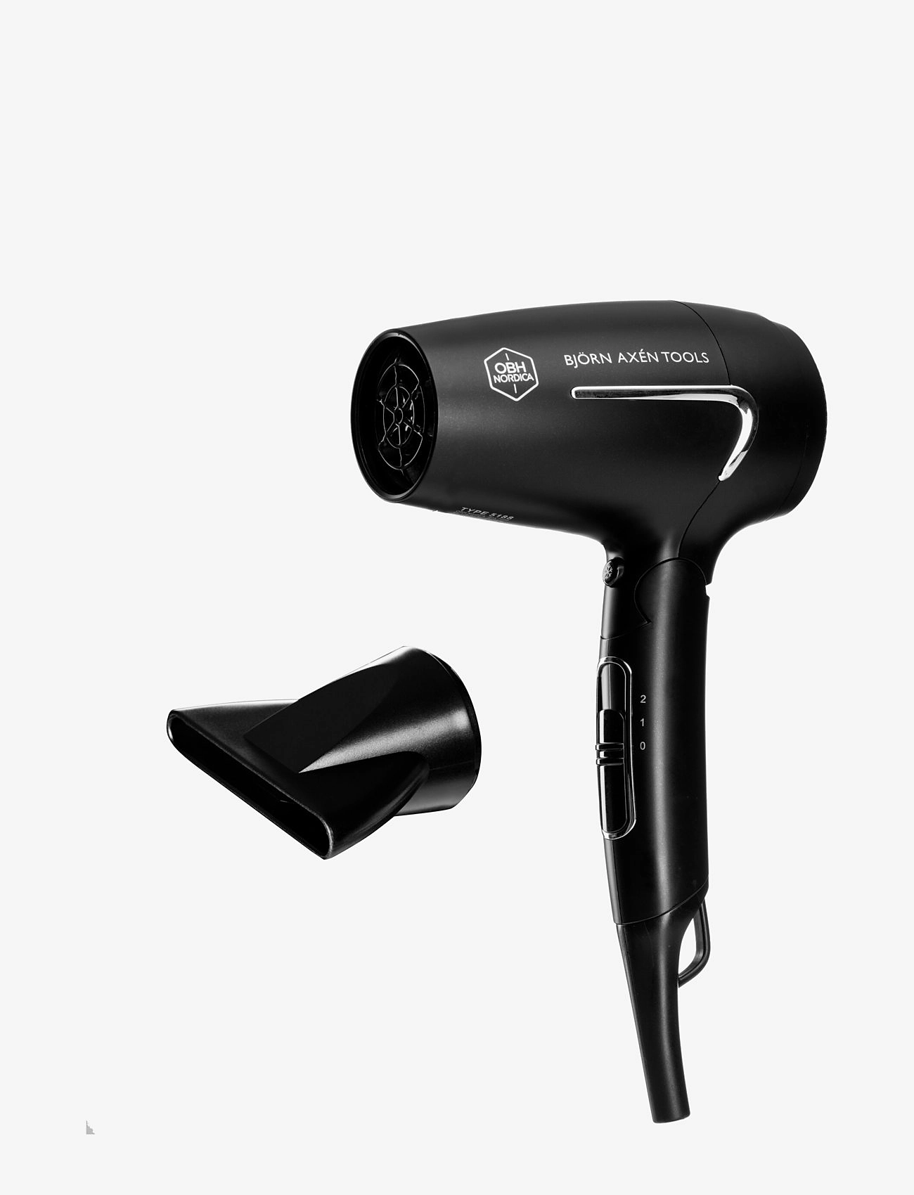 OBH Nordica Björn Axén tools flow travel hair dryer foldable - Weihnachtsgeschenke - BLACK / black