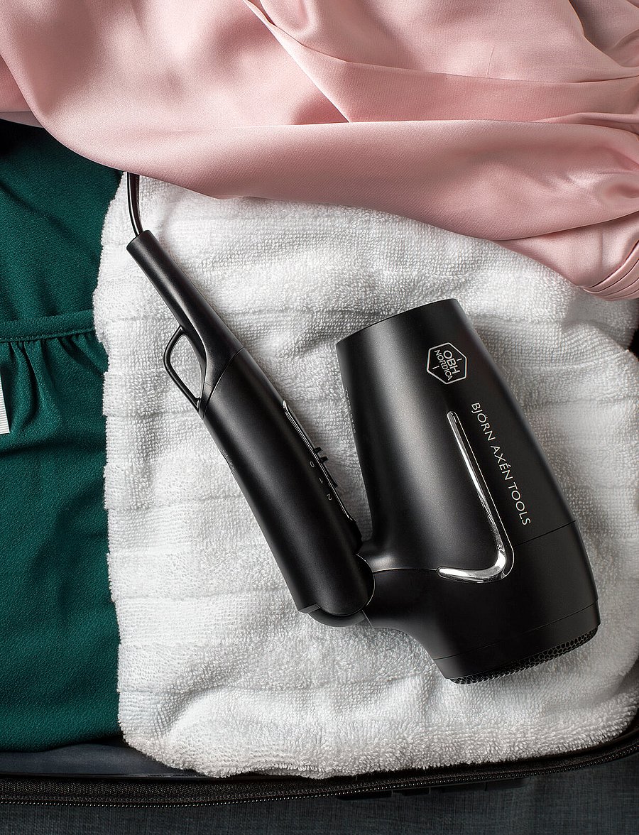 OBH Nordica - Björn Axén tools flow travel hair dryer foldable - mellem 200-500 kr - black - 0