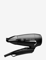 OBH Nordica - Björn Axén tools flow travel hair dryer foldable - muotoiluvälineet - black - 1