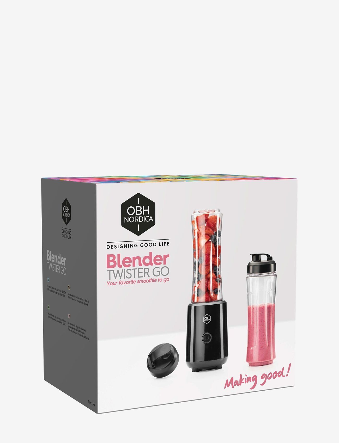 OBH Nordica - Twister go blender 2x600 ml 300 W - black - 1