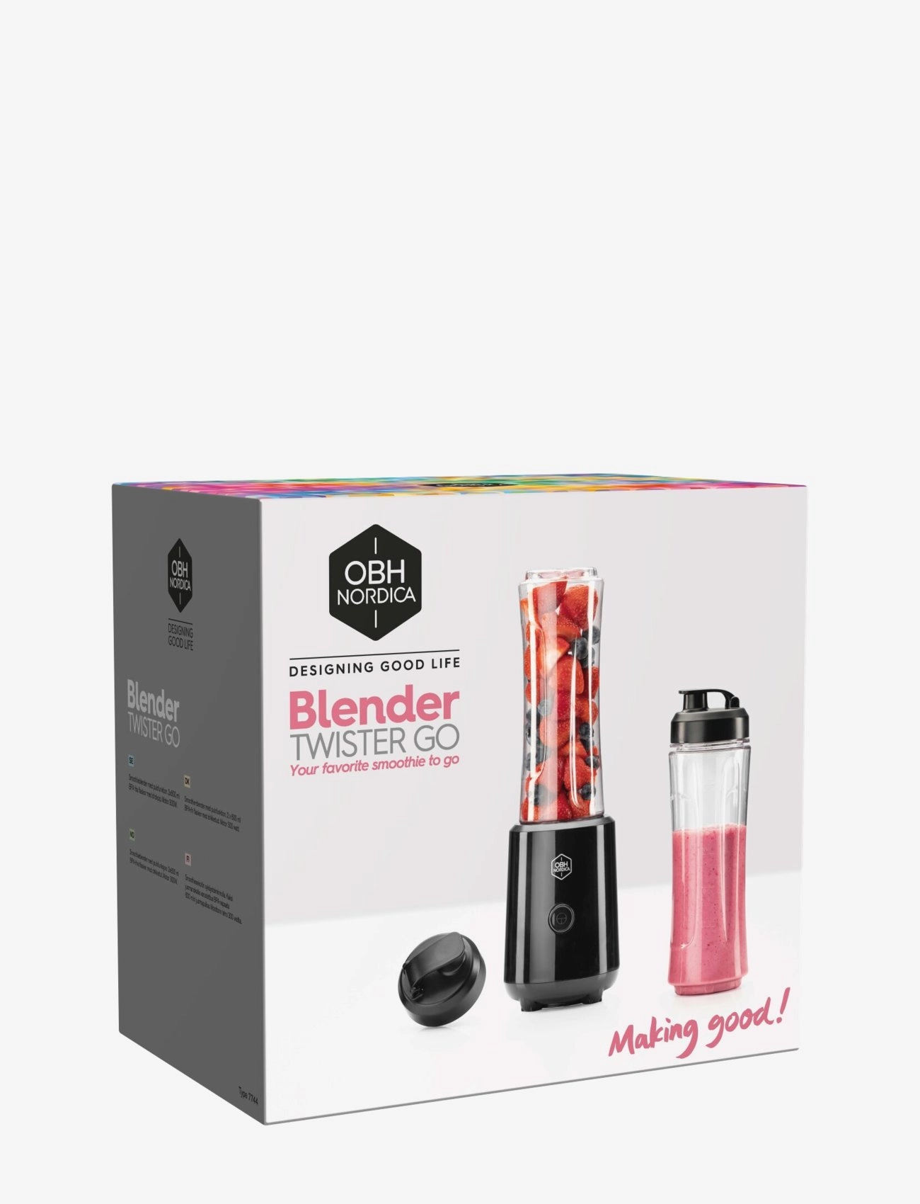 OBH Nordica - Twister go blender 2x600 ml 300 W - achat par prix - black - 2