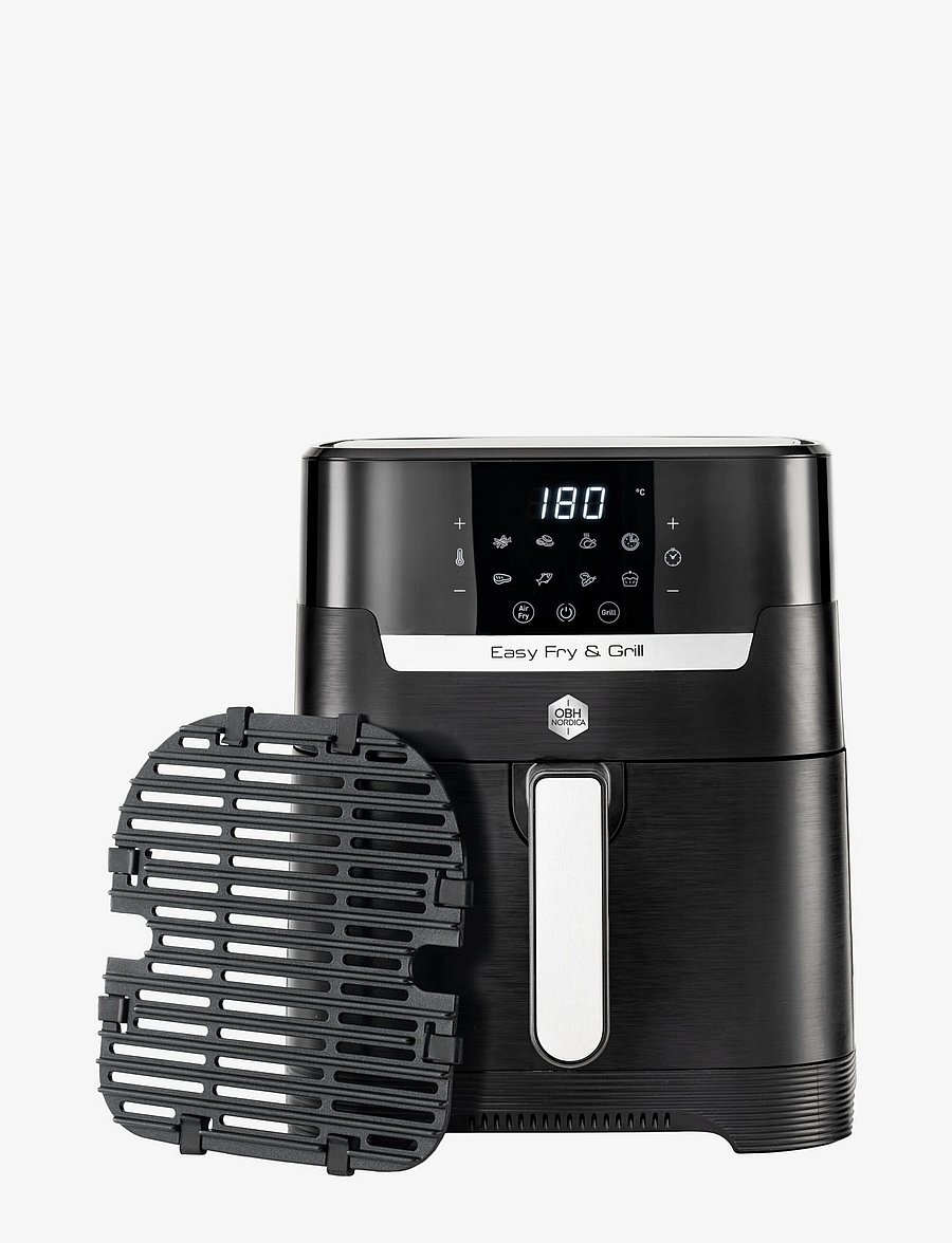OBH Nordica - Easy Fry & Grill Precision 2in1 Black Digital 1550 W - sünnipäevakingitused - black - 0
