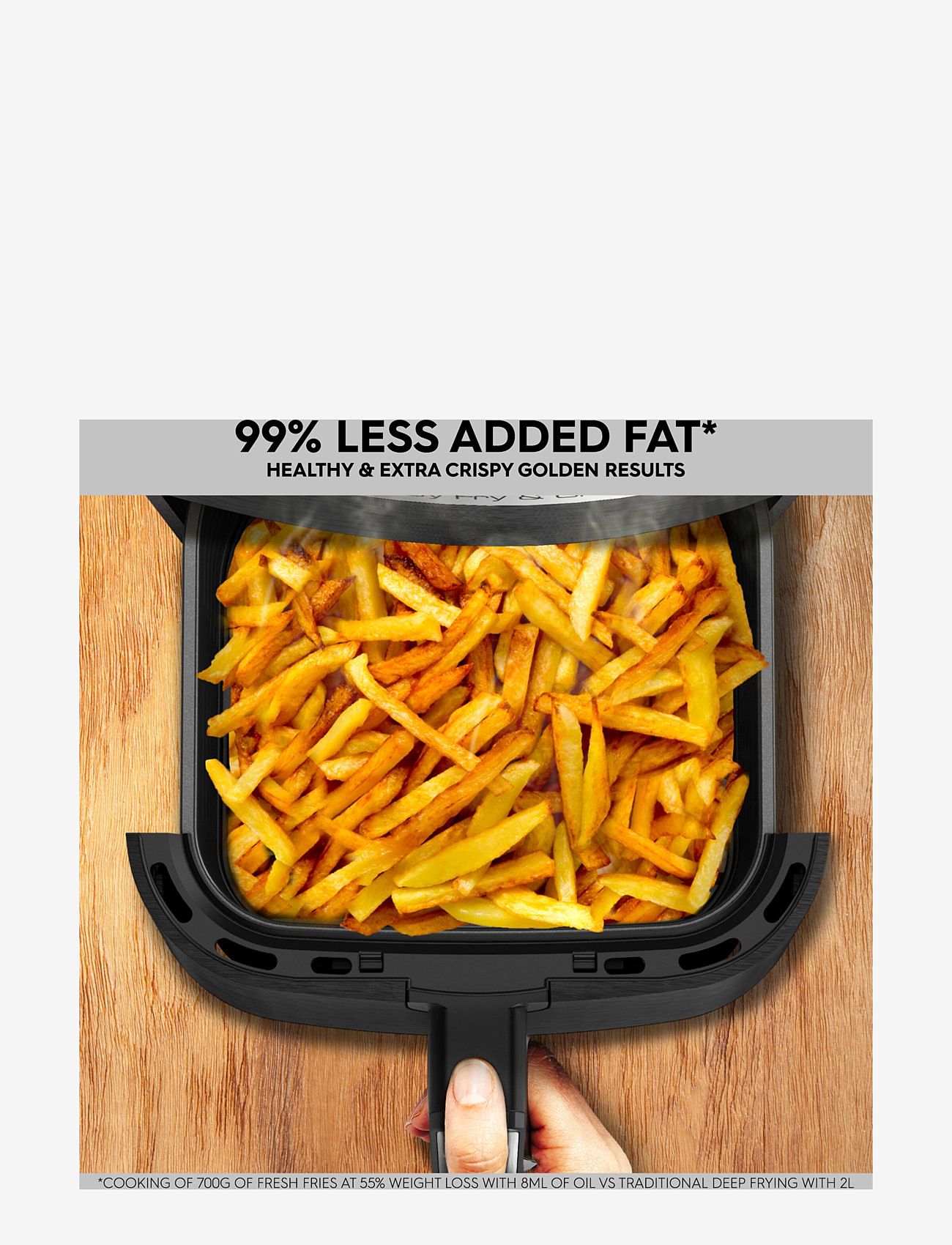 OBH Nordica - Easy Fry & Grill Precision 2in1 Black Digital 1550 W - heißluftfritteusen - black - 2