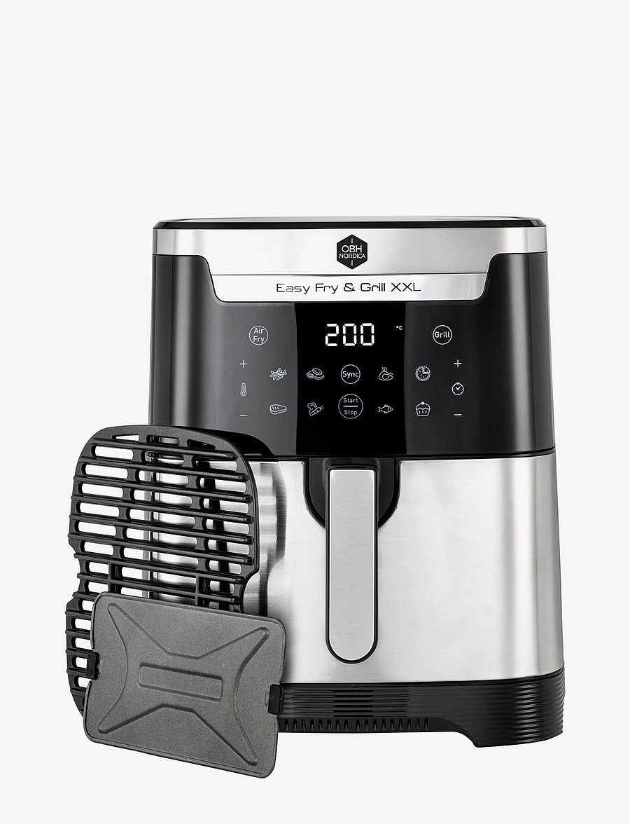 OBH Nordica - Easy Fry & Grill XXL 2in1 Silver - black - 0