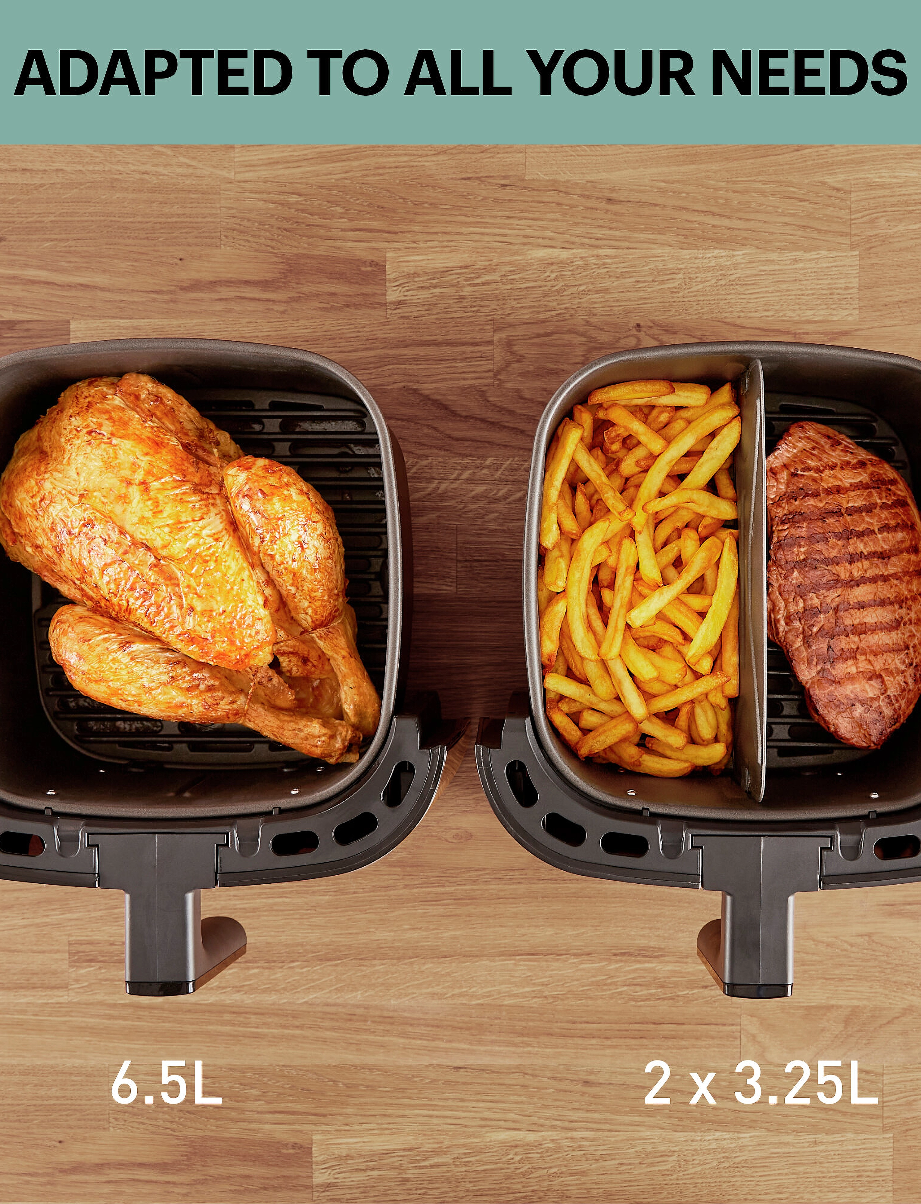 OBH Nordica - Easy Fry  & Grill XXL 2in1 Silver - black - 4