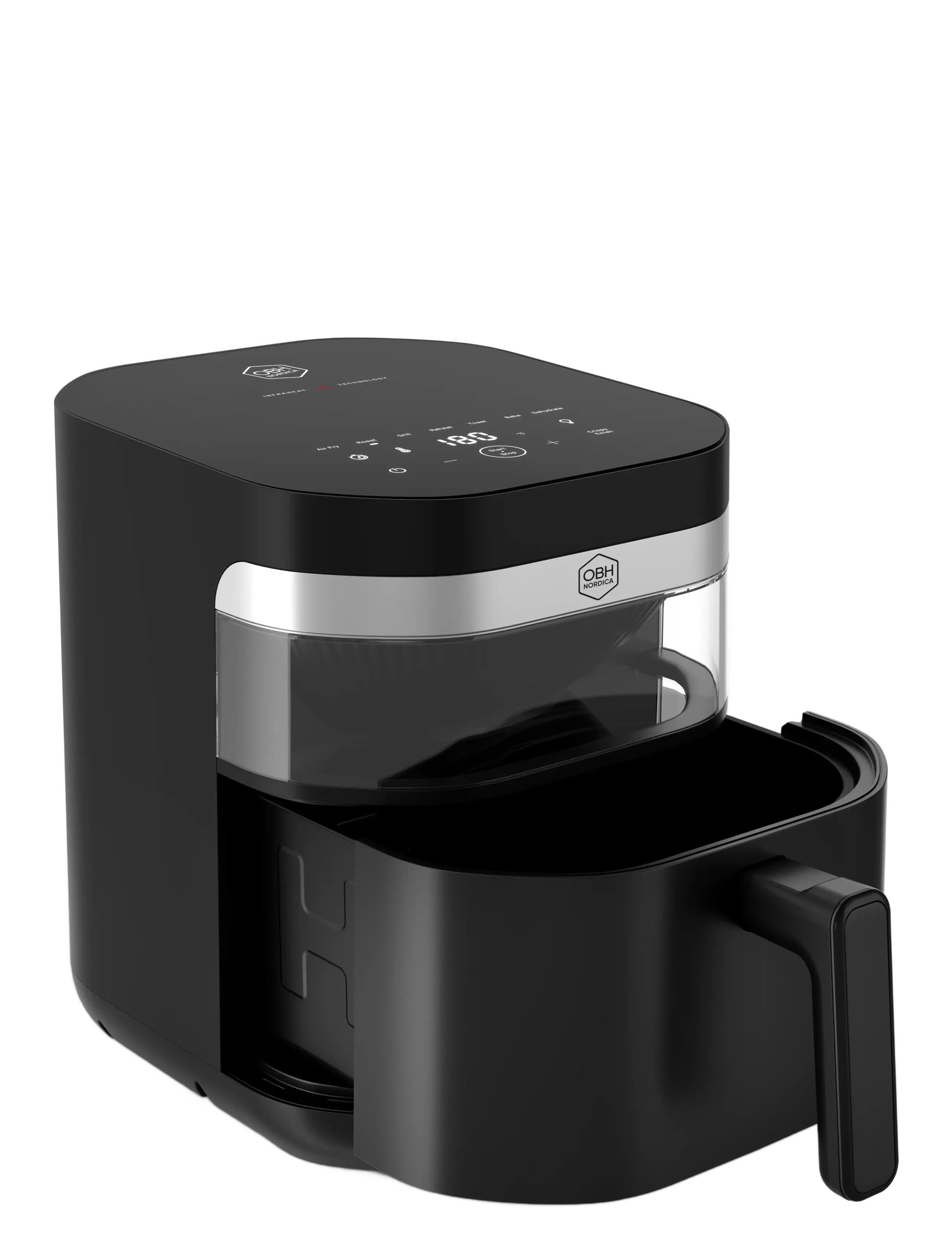 OBH Nordica - Easy Fry Infrared Air Fryer 7 l. Black - black - 1