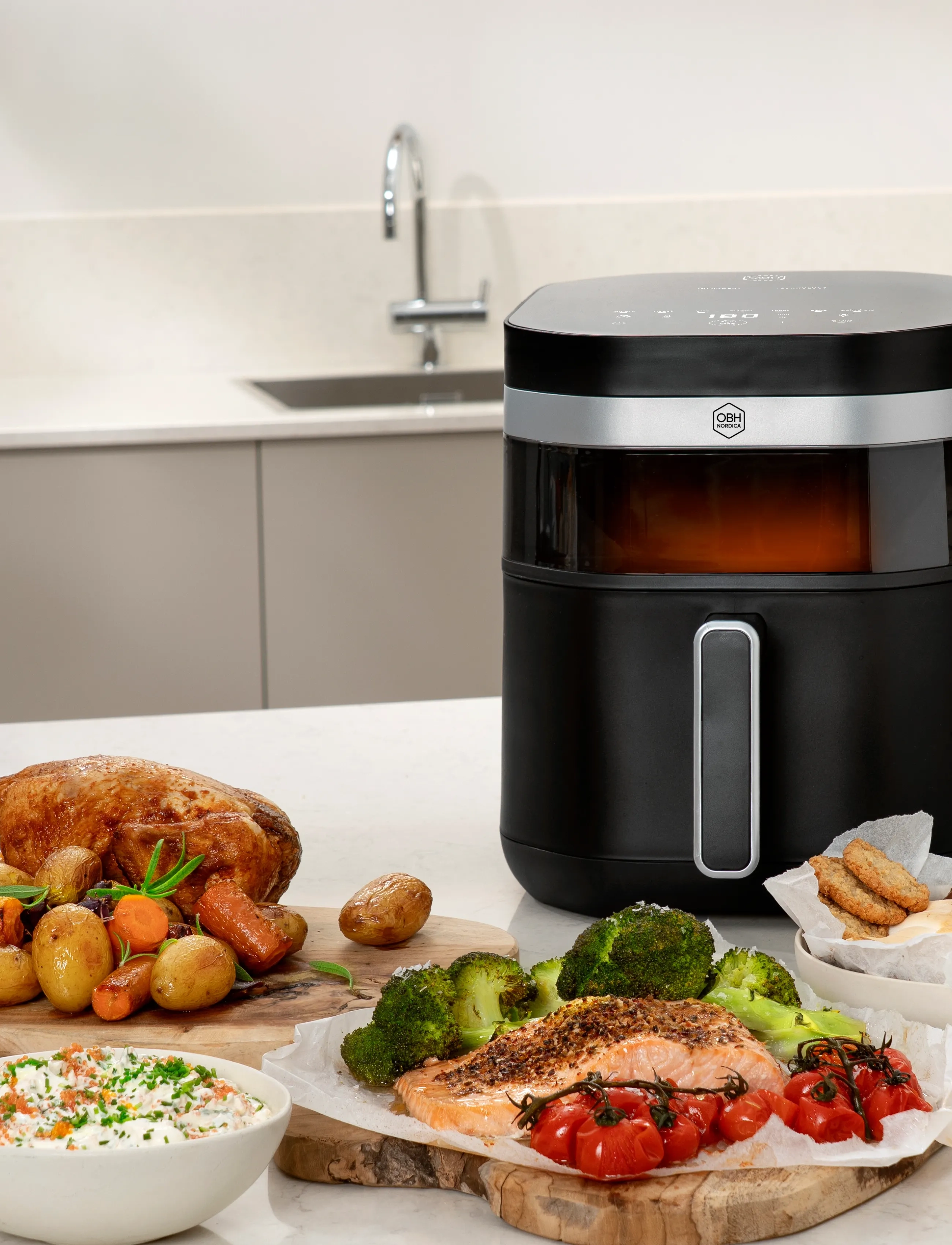 OBH Nordica - Easy Fry Infrared Air Fryer 7 l. Black - black - 3